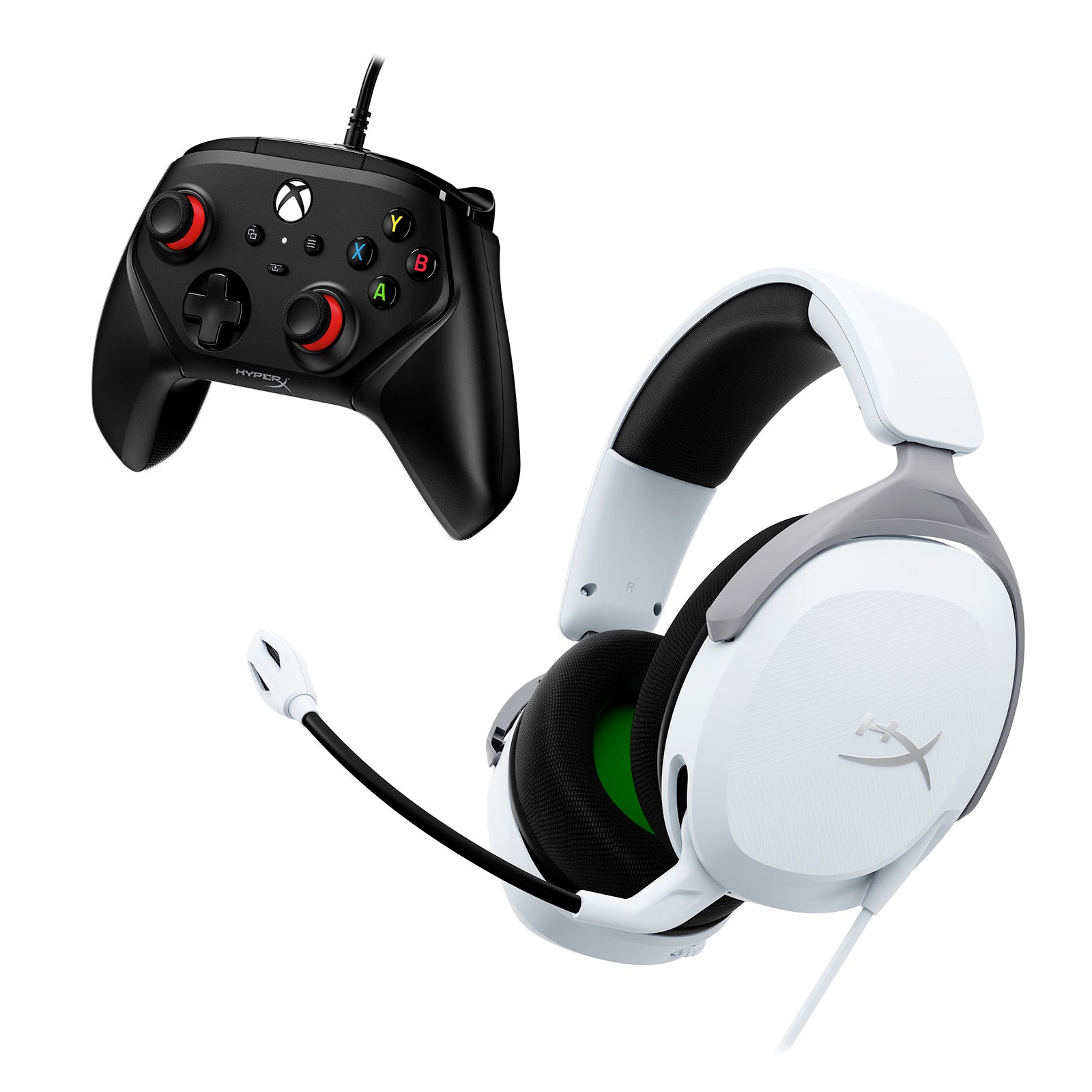 HyperX Xbox Gaming Bundle - CloudX Stinger 2 Core Wired Gaming Headset & Clutch Gladiate Wired Controller for Xbox Series X/S, One - Perfect for Competitive Gaming & Long Play Sessions