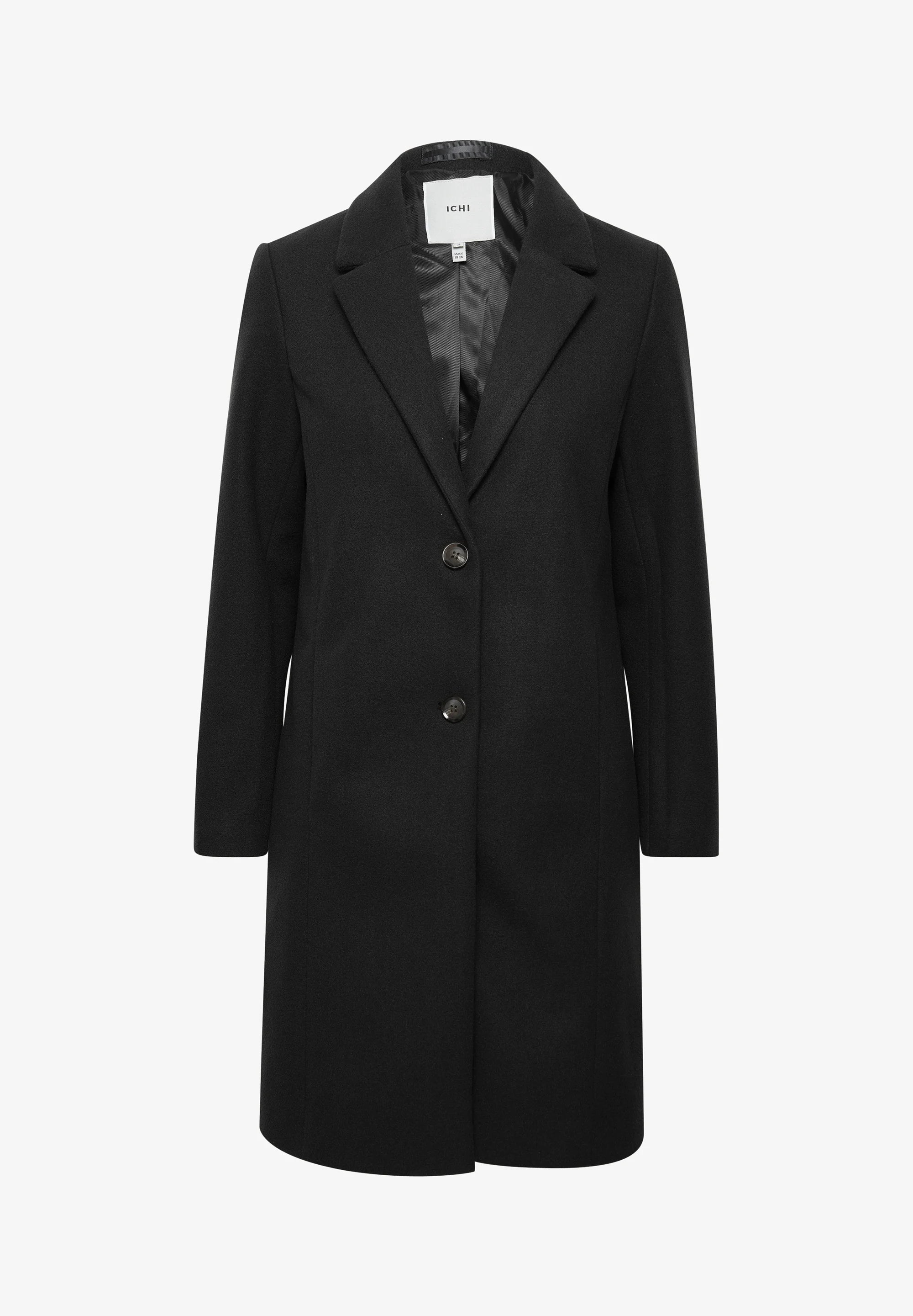 Juliette Coat for Women - Classic Black Wool Blend Trench Coat with Belt, Elegant Fall & Winter Outerwear for Office, Date Night & Special Occasions