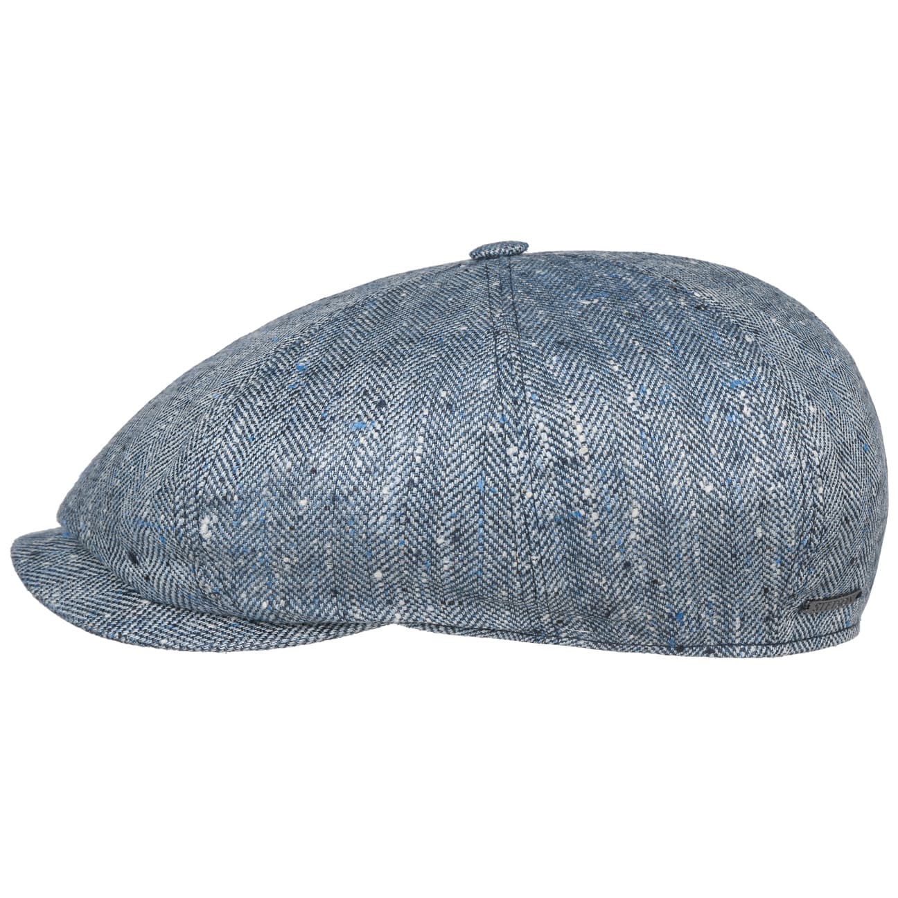 Stetson Lanfield Herringbone News Boy Cap - Vintage Style Wool Flat Cap for Men | Perfect for Casual Outfits, Outdoor Adventures, and Winter Fashion