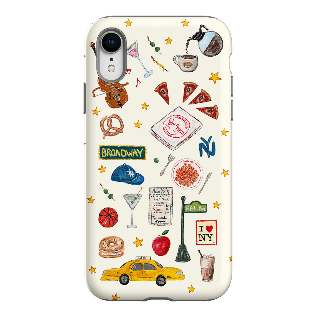 NYC Skyline iPhone Case - Durable Protective Phone Cover with NYC Landmarks for iPhone 11/12/13/14/15 Pro Max - Perfect for Travelers & City Lovers