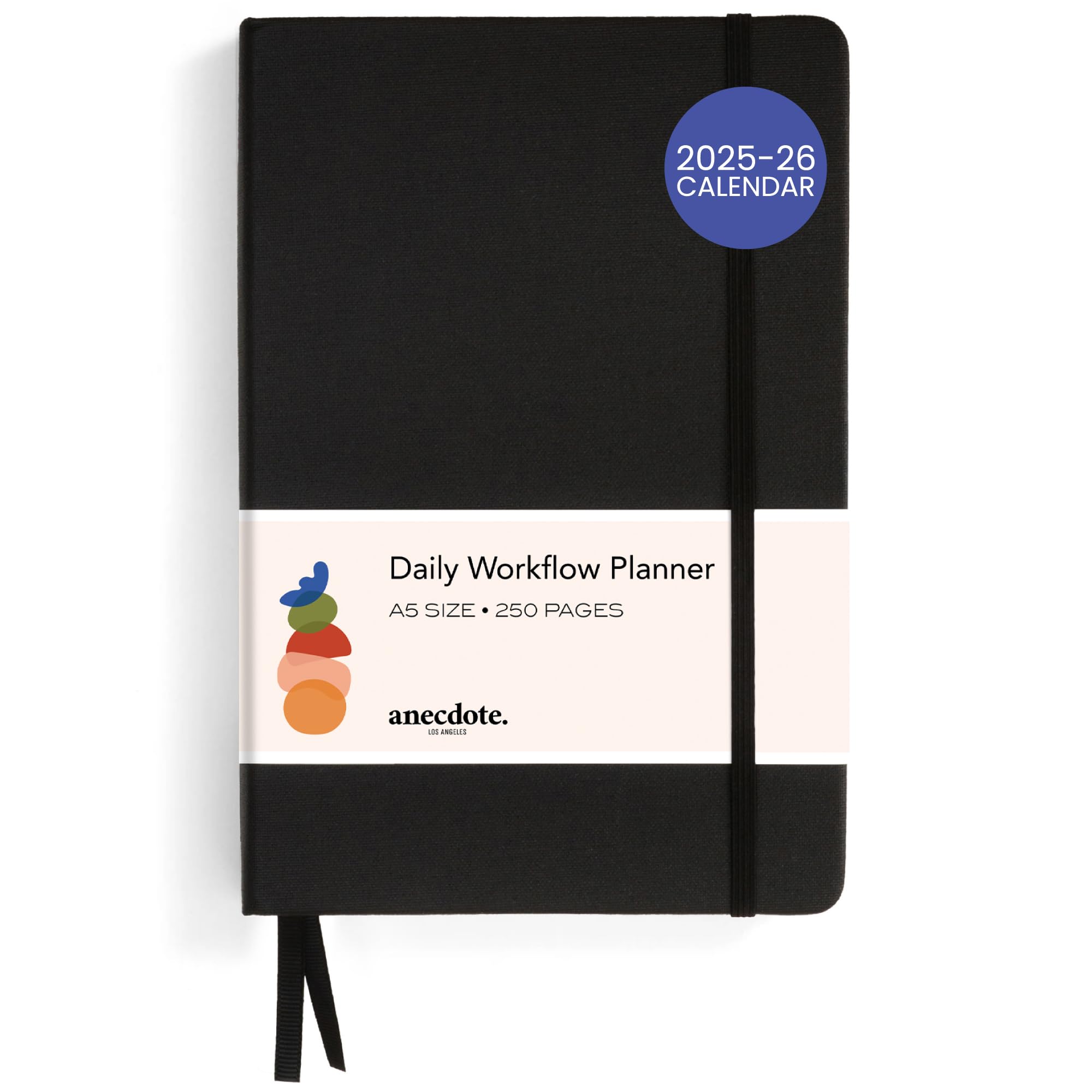 2025 Planner - Monthly, Weekly & Daily Organizer for Goal Setting & Productivity | A5 Hardcover Agenda with Start-Anywhere Design | Perfect for Professionals, Students & Entrepreneurs | Black