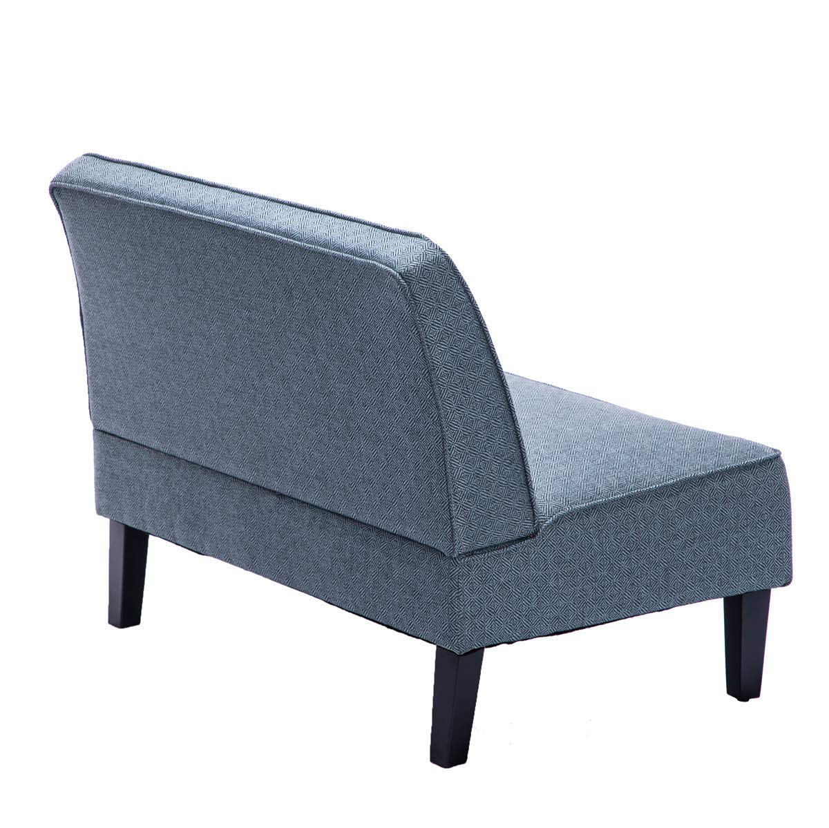 Yongqiang Upholstered Armless Loveseat Settee - Modern Small Sofa Couch with Pattern Fabric for Living Room, Bedroom & Dining Room | Perfect for Small Spaces, Reading Nooks & Cozy Seating