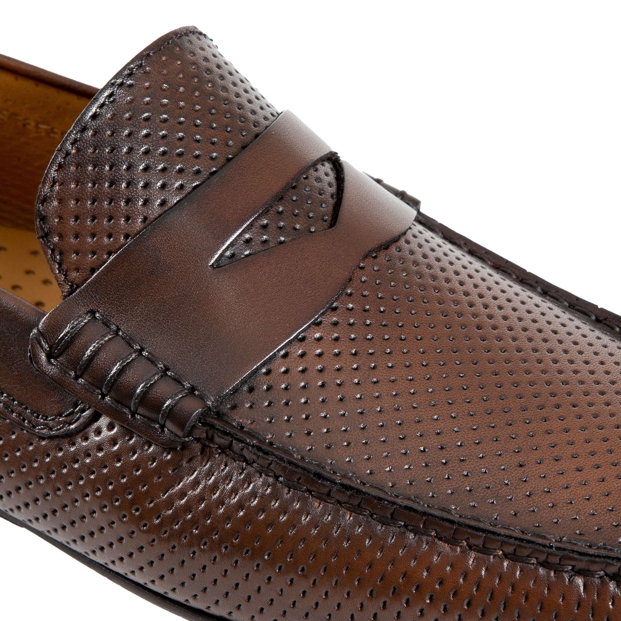 HENRY SARTORIAL Men's Brown Leather Driving Shoes with Calfskin Trim - Comfortable Loafers for Casual Wear & Business Outfits