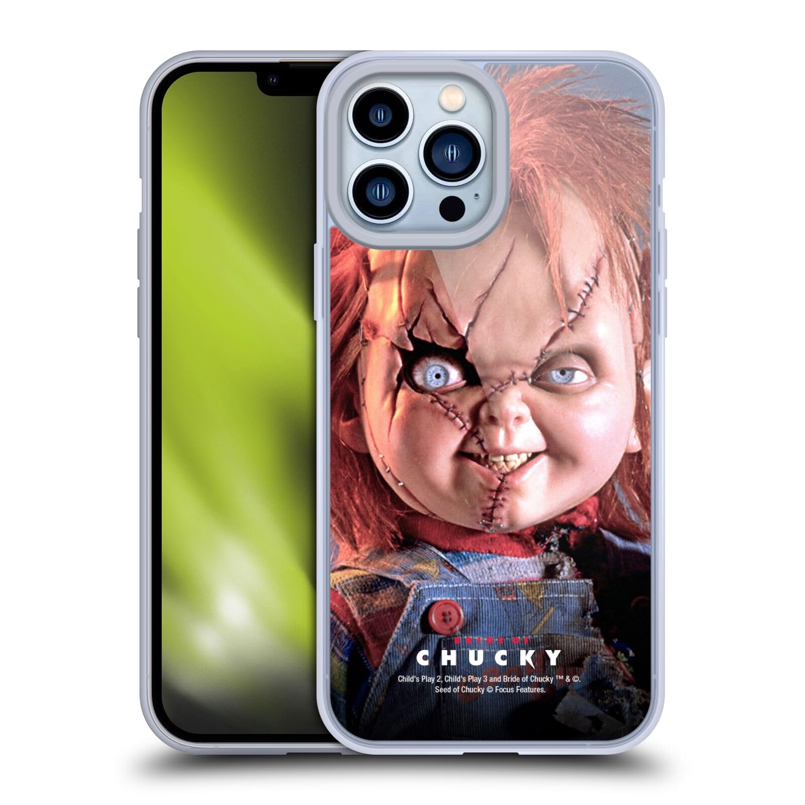 Officially Licensed Bride of Chucky iPhone 13 Pro Max Case - Horror Movie Soft Gel Phone Cover for Apple iPhone 13 Pro Max - Perfect for Halloween, Horror Fans & Movie Collectors