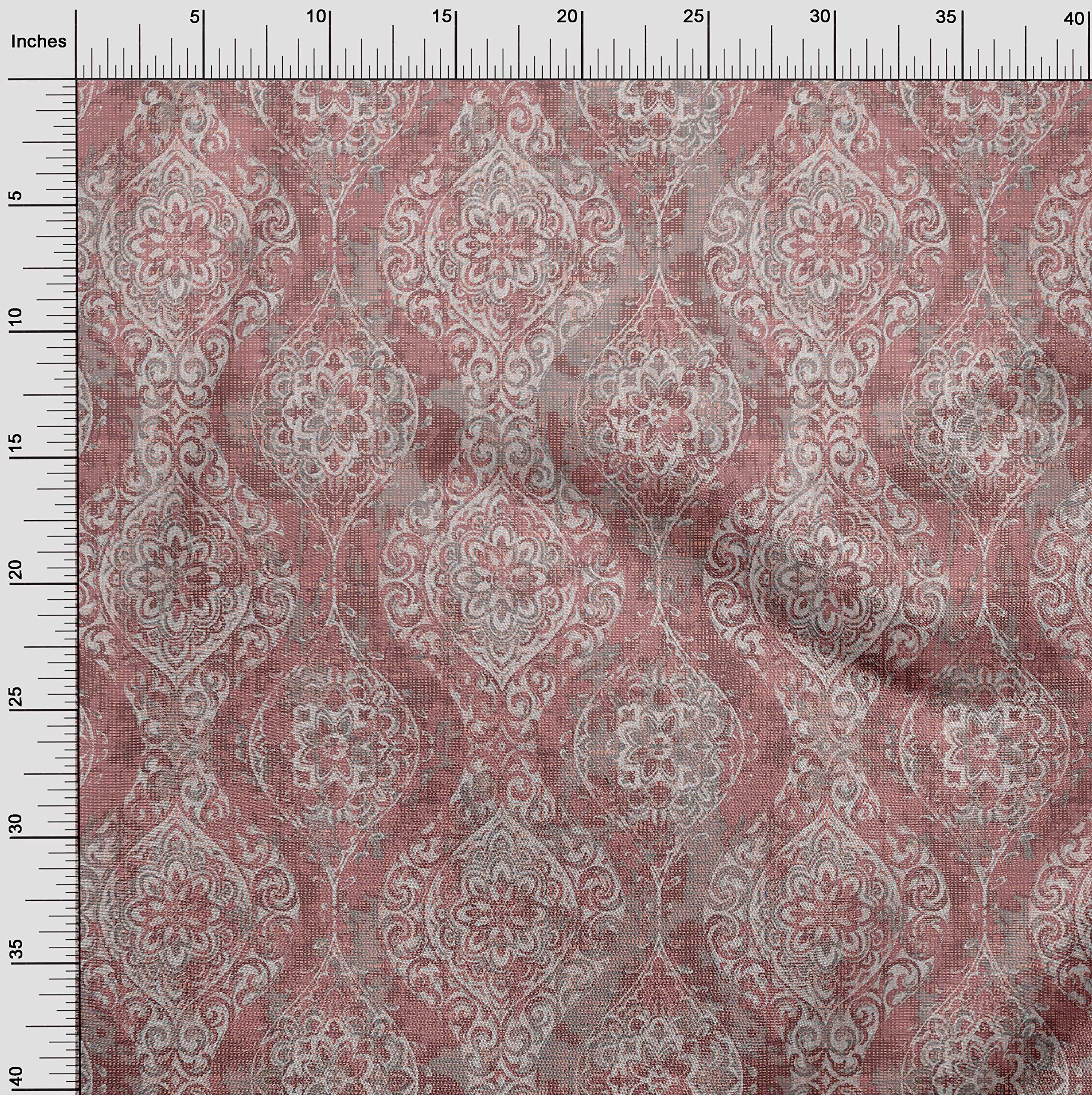 Premium 100% Cotton Silk Blend Dusty Pink Fabric - Soft & Luxurious Dress Material, 42 Inch Wide by The Yard for Asian-Inspired Fashion | Perfect for Dresses, Blouses, Scarves & Home Decor Projects