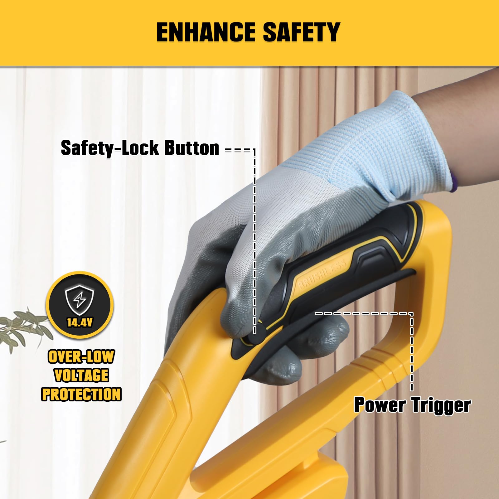 Electric Spin Scrubber with Dewalt 20V Max Battery Compatibility (Tool Only) - 700RPM Brushless Shower Cleaning Brush with Telescopic Long Handle & 2 Brush Heads - Perfect for Tub, Tile, Bathroom, Kitchen, Car Cleaning - Effortless Deep Cleaning for Tough Grime and Stains