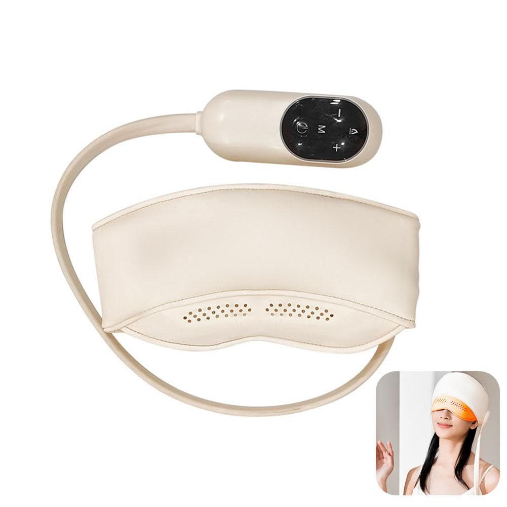 Electric Migraine Relief Cap with Air Pressure Massage - 6 Airbags & 3 Heat Modes for Head, Eye & Temple Massage - Smart Sleep Aid for Stress Relief & Relaxation - Perfect for Home, Office & Travel Use
