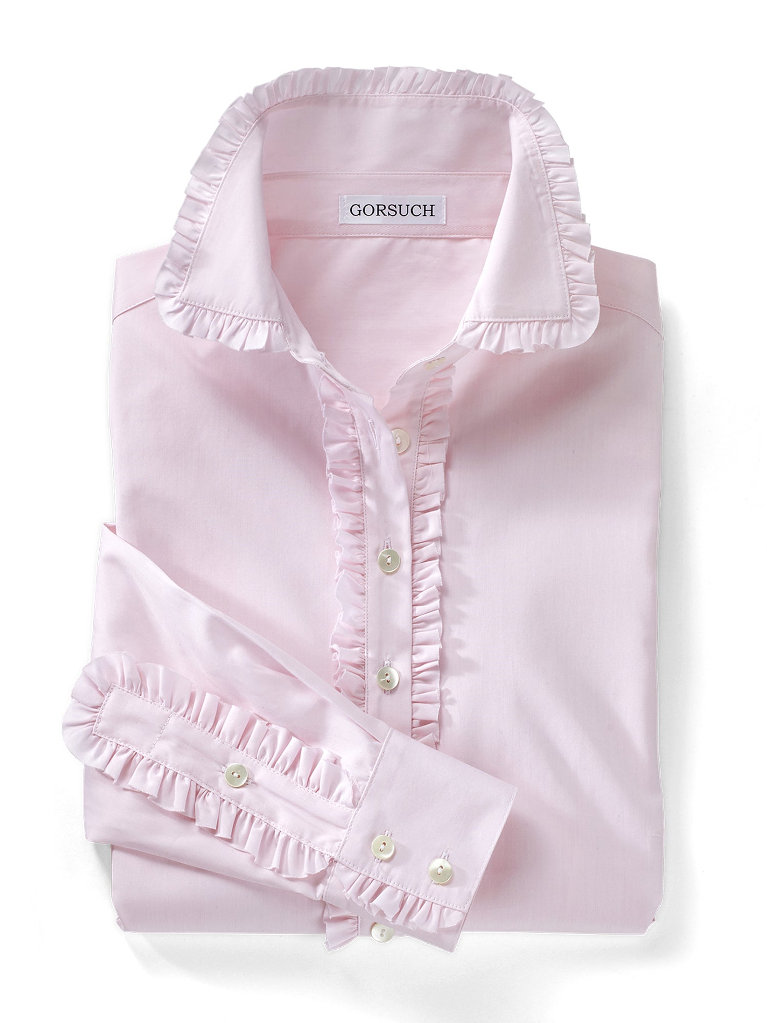Larissa Ruffle Blouse for Women - Elegant Floral Print Long Sleeve Shirt - Perfect for Office, Date Night & Special Occasions