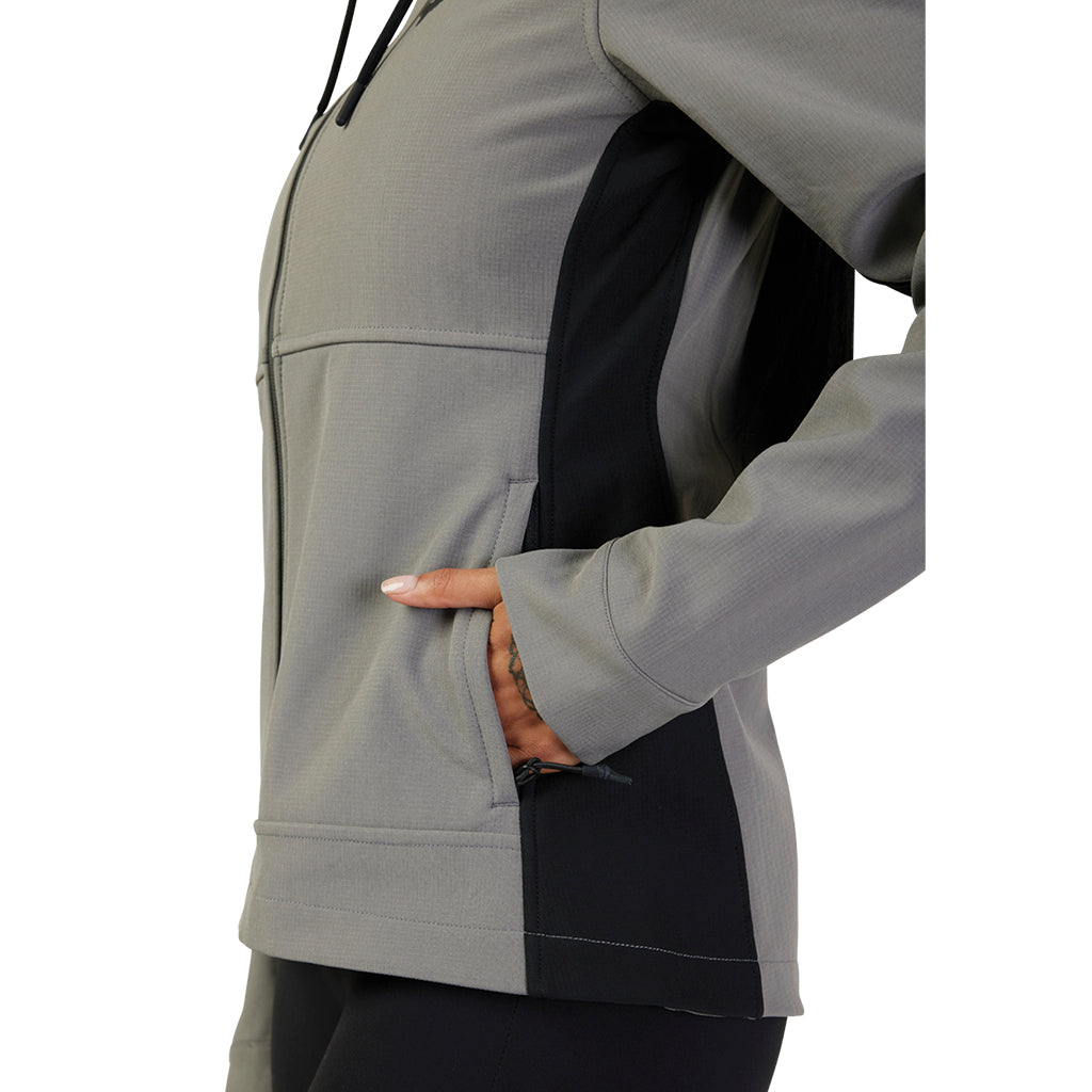 Women's Fox Pit Softshell Jacket - Lightweight Water-Resistant Windbreaker for Hiking, Camping & Outdoor Adventures