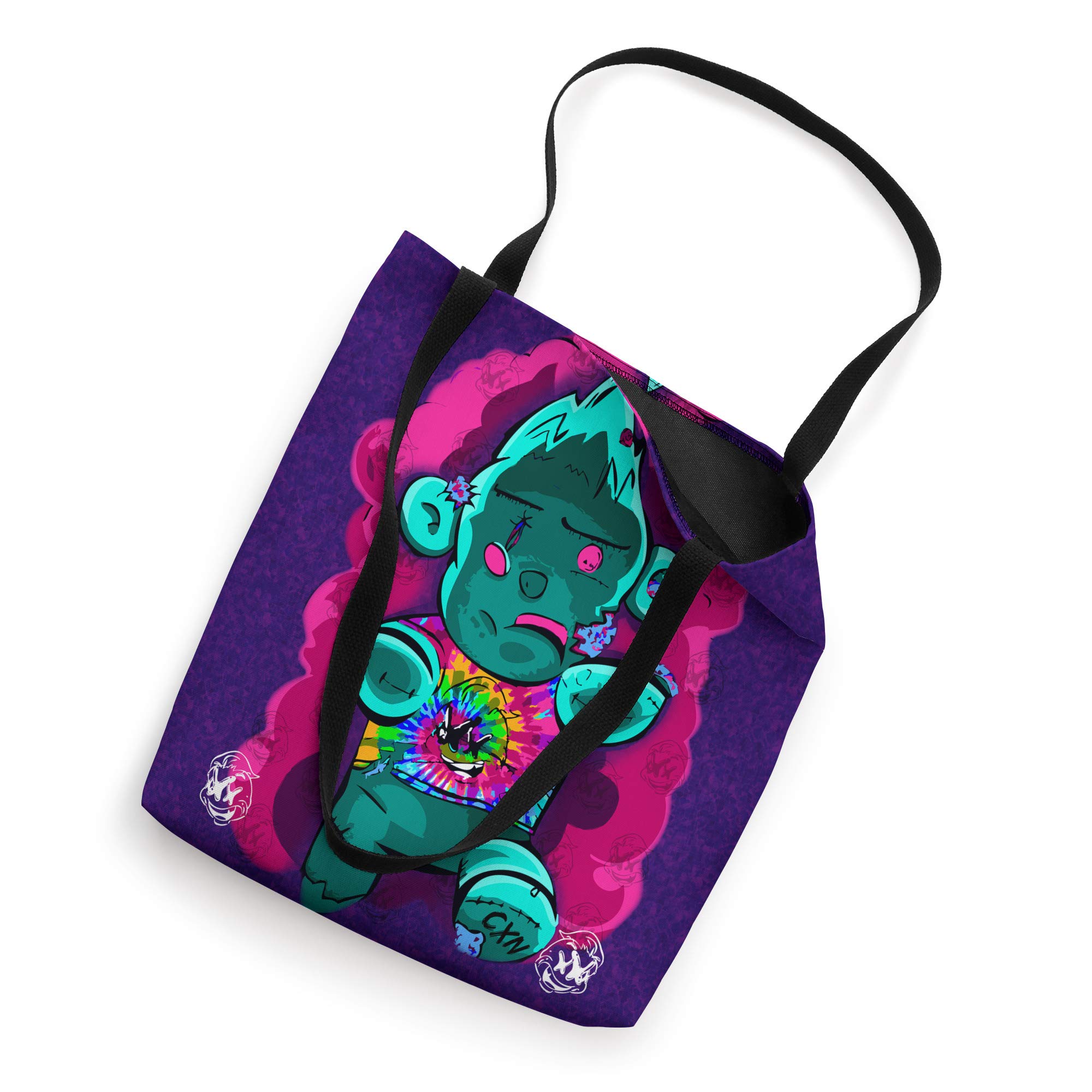 Zombie Teddy Tote Bag - Cute Horror Themed Shoulder Bag for Women & Teens | Perfect for Halloween, Cosplay, and Unique Fashion Accessories