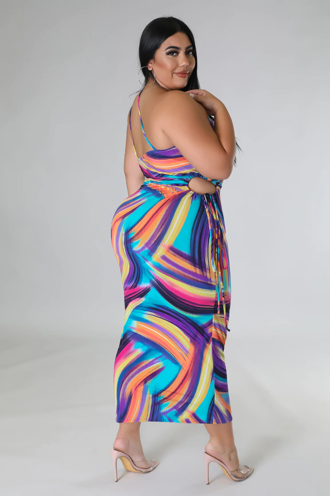 Rosena Curve Flattering Dress for Women - Elegant & Comfortable for Parties, Dates & Special Occasions