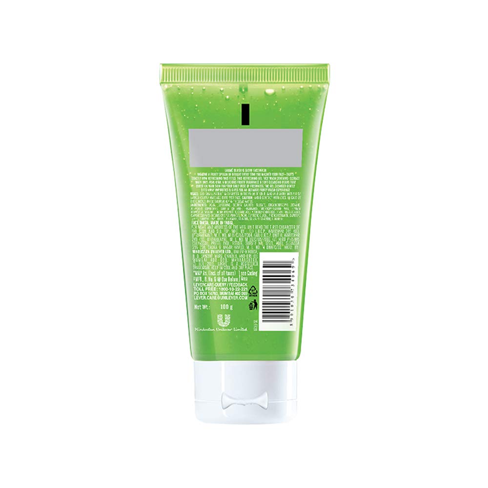 LAKMÉ Blush & Glow Kiwi Freshness Gel Face Wash with Kiwi Extracts, 100g & Liril Lemon Tea Tree Oil Body Wash, 250ml - Gentle Cleansing for Glowing Skin & Refreshing Body Wash for Daily Use - Perfect for Morning Routine & Post-Workout Shower