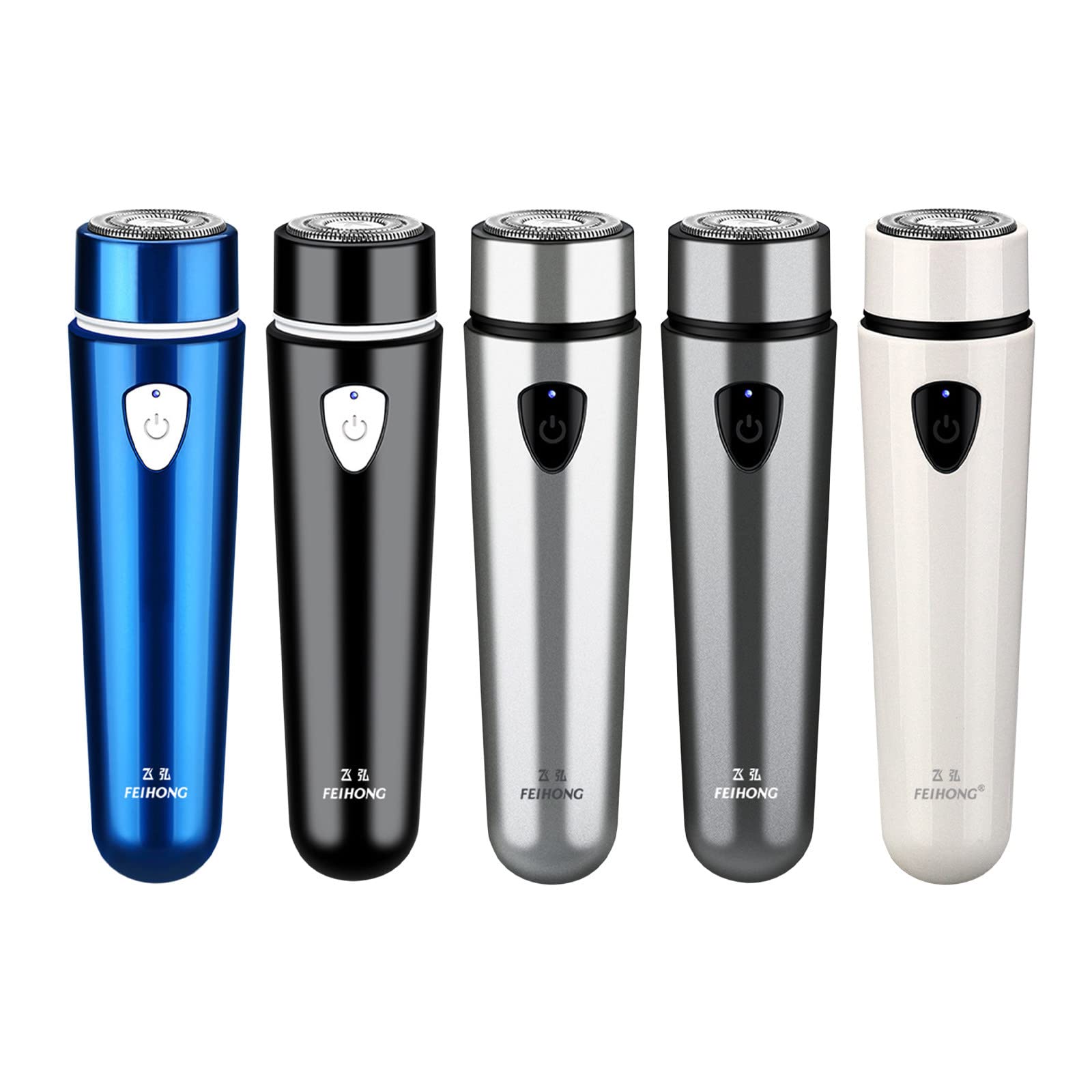 Premium Wet & Dry Electric Shaver for Men & Women - USB Rechargeable Waterproof Razor with Sharp Stainless Steel Blades - Portable Travel Shaver for Face, Legs & Body Grooming at Home or Gym (White)