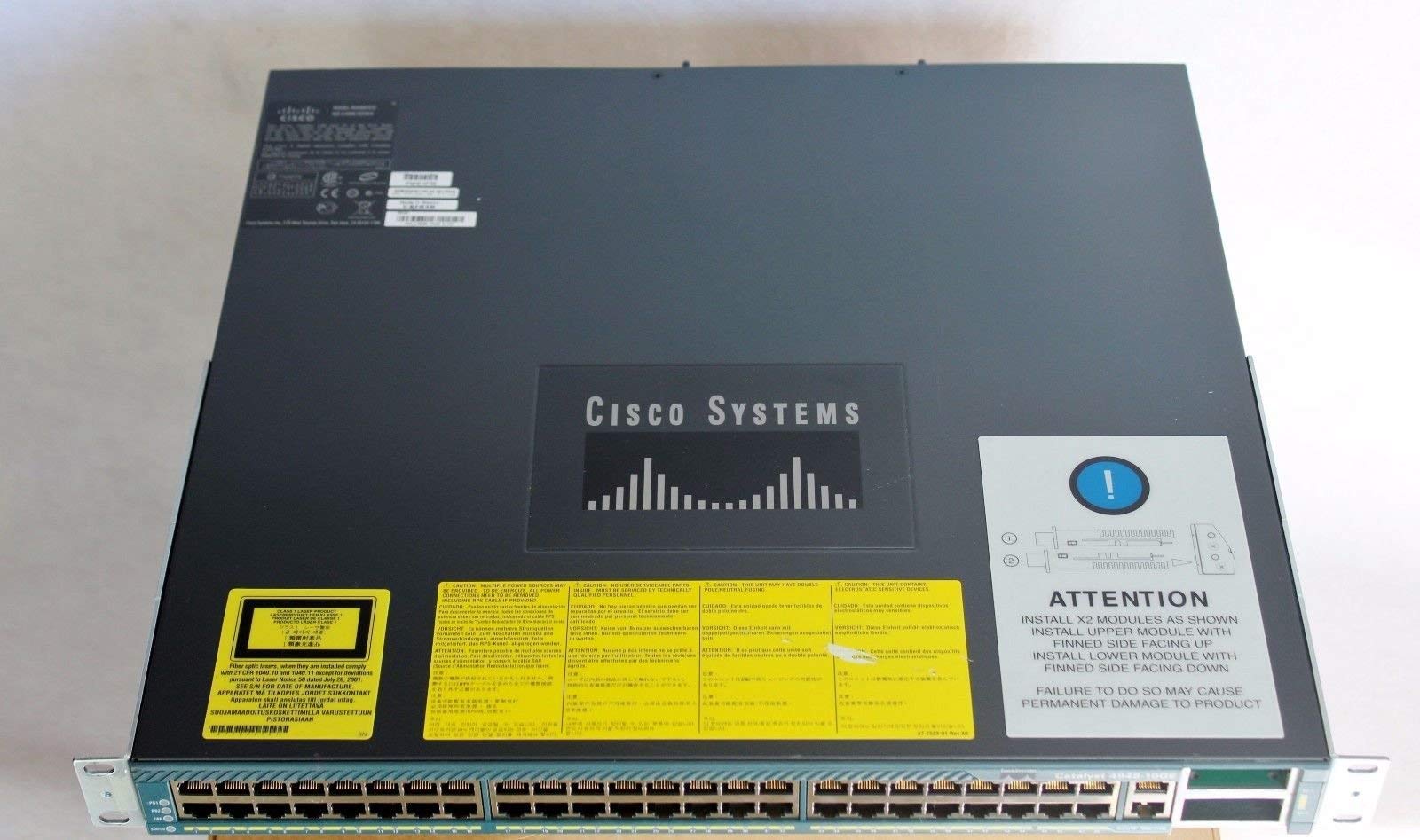 Refurbished Cisco Catalyst WS-C4948-10GE 48-Port Gigabit Ethernet Switch | High-Speed Network Switch for Data Centers, Offices & Enterprise Networks | Reliable Renewed Networking Equipment for Seamless Connectivity