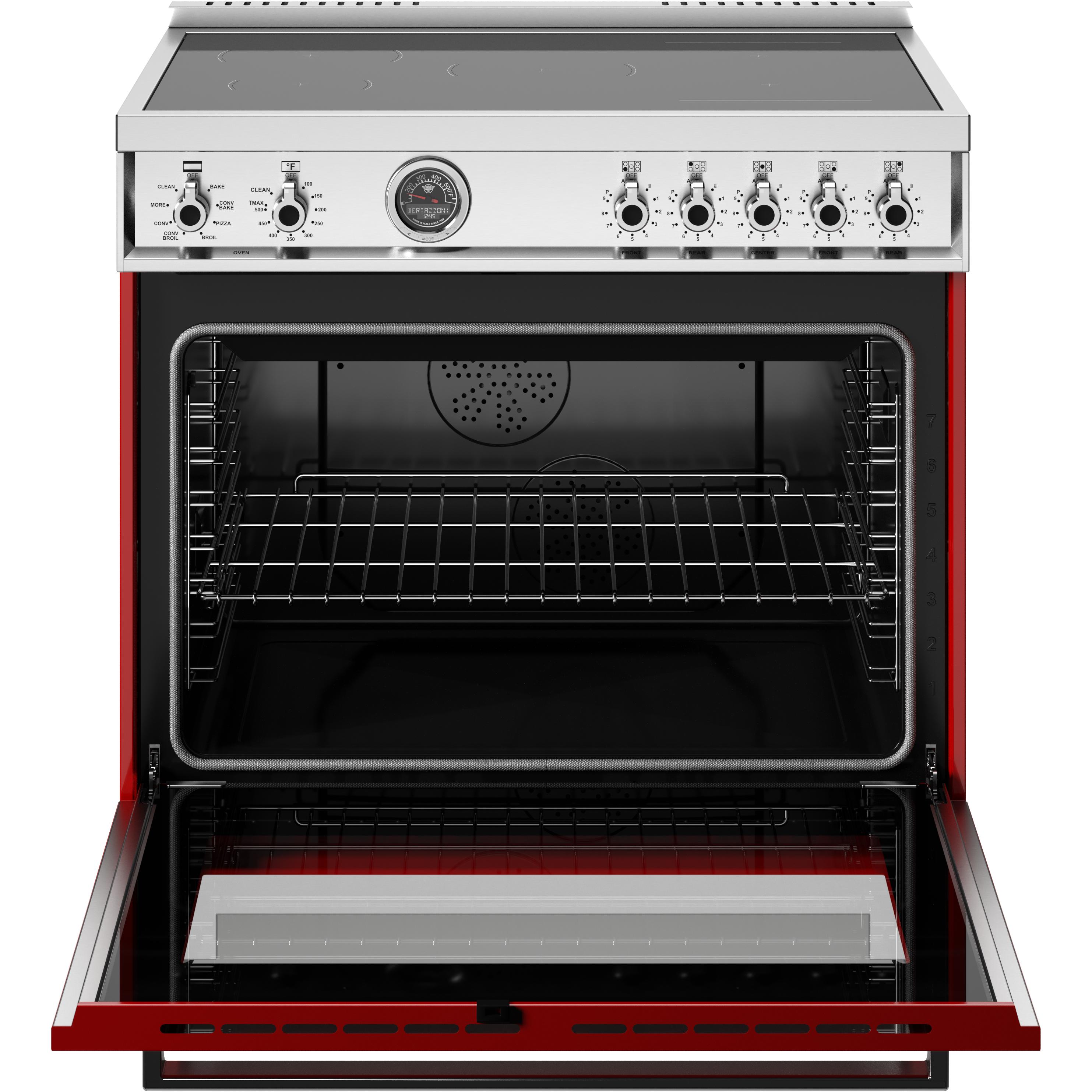 Bertazzoni PRO365ICFEPROT 36-Inch Freestanding Induction Range - Professional Stainless Steel Cooktop with Precise Temperature Control for Modern Kitchens