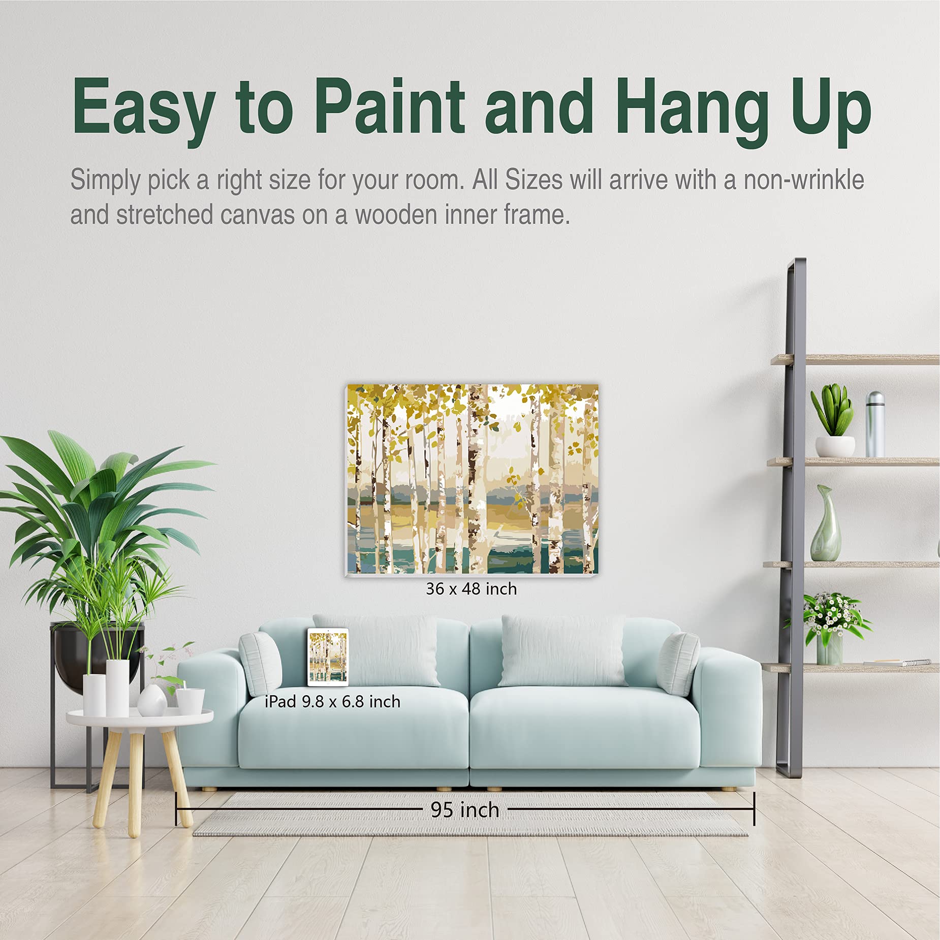 Custom Personalized Paint by Numbers Kit for Adults - DIY Acrylic & Oil Painting on Framed Stretched Canvas (36x48 Inch) - Beginner Friendly Art Set - Perfect for Home Decor, Gifts & Relaxation Therapy