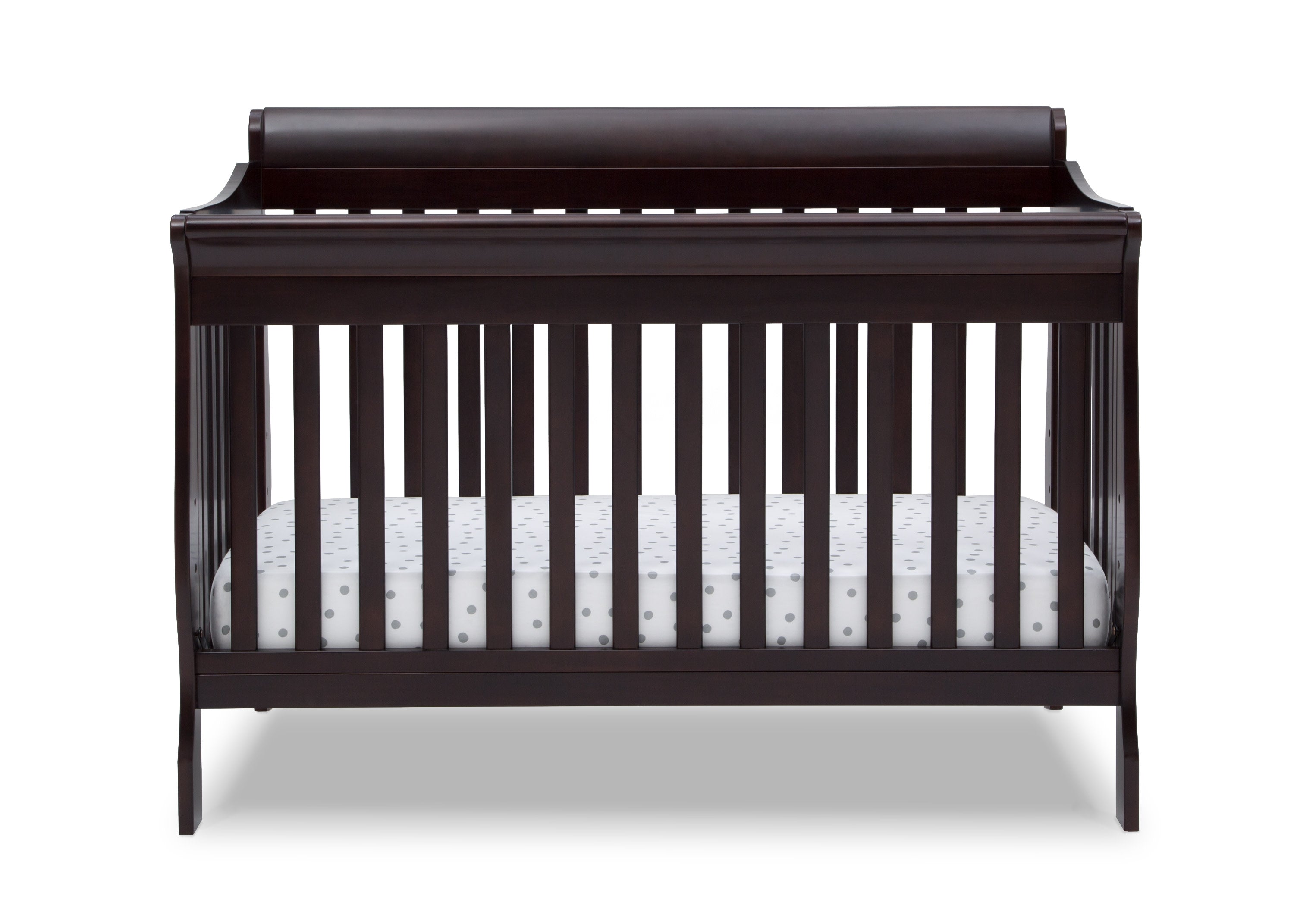 6-in-1 Convertible Baby Crib with Toddler Bed Conversion - Canton White Nursery Furniture for Newborn to Teen - Perfect for Small Spaces & Modern Nurseries