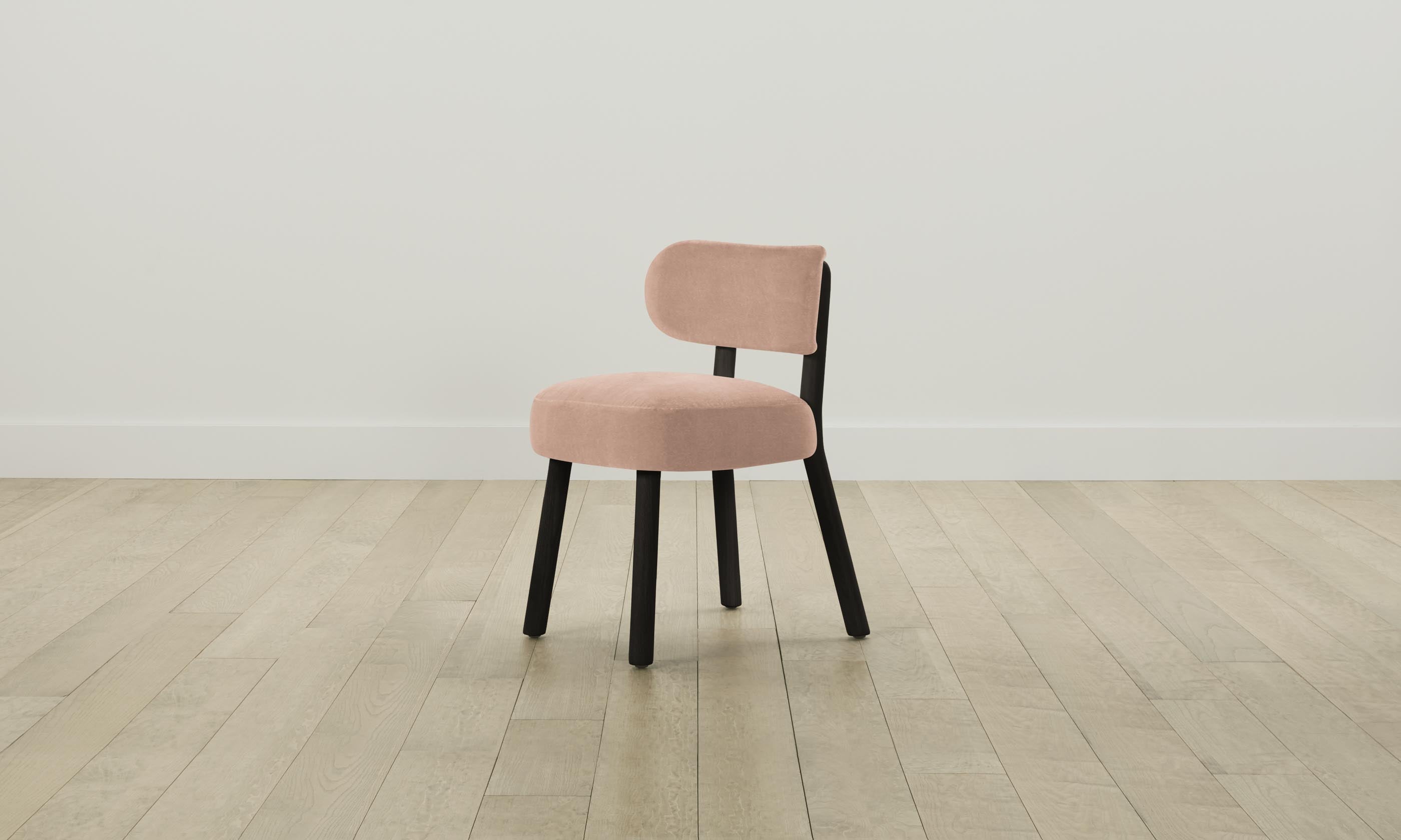 Jane Dining Chair - Performance Velvet Upholstery in Dusty Rose | Elegant Modern Dining Room & Kitchen Seating