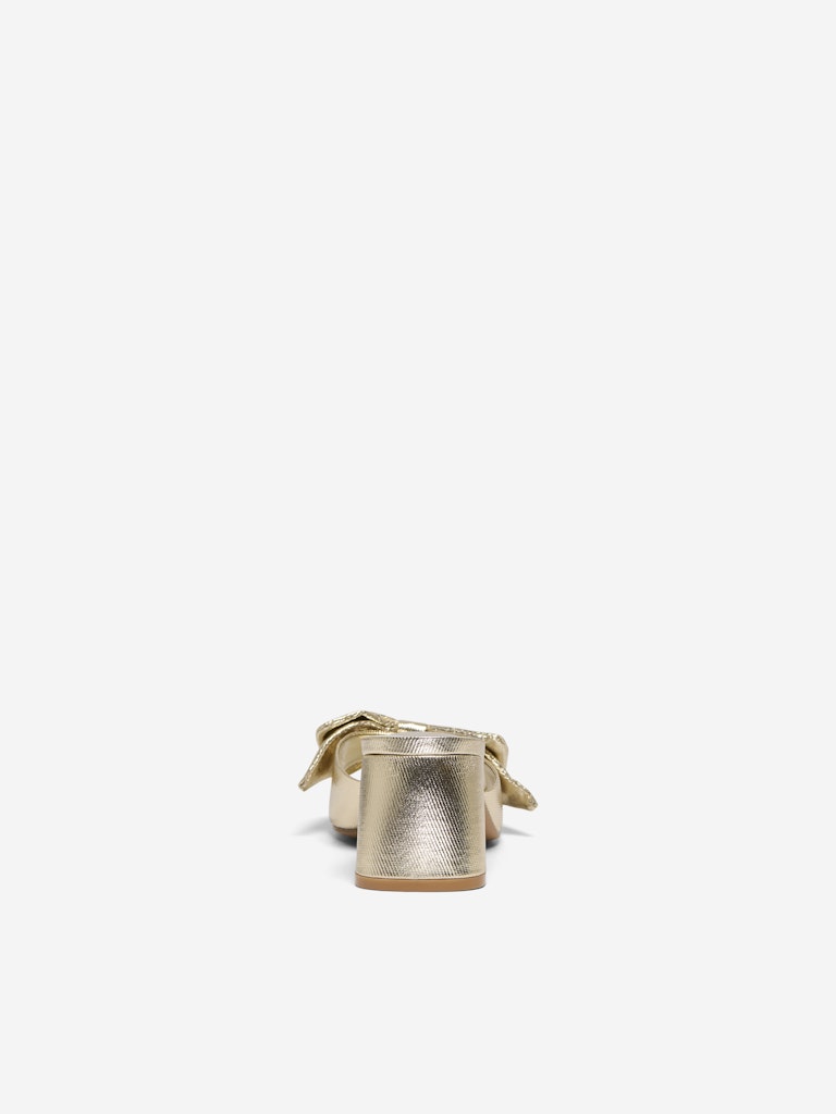 Laval Block Heel Sandals for Women - Comfortable Gold Chunky Heel Open Toe Sandals | Perfect for Summer, Beach, Parties & Casual Outings