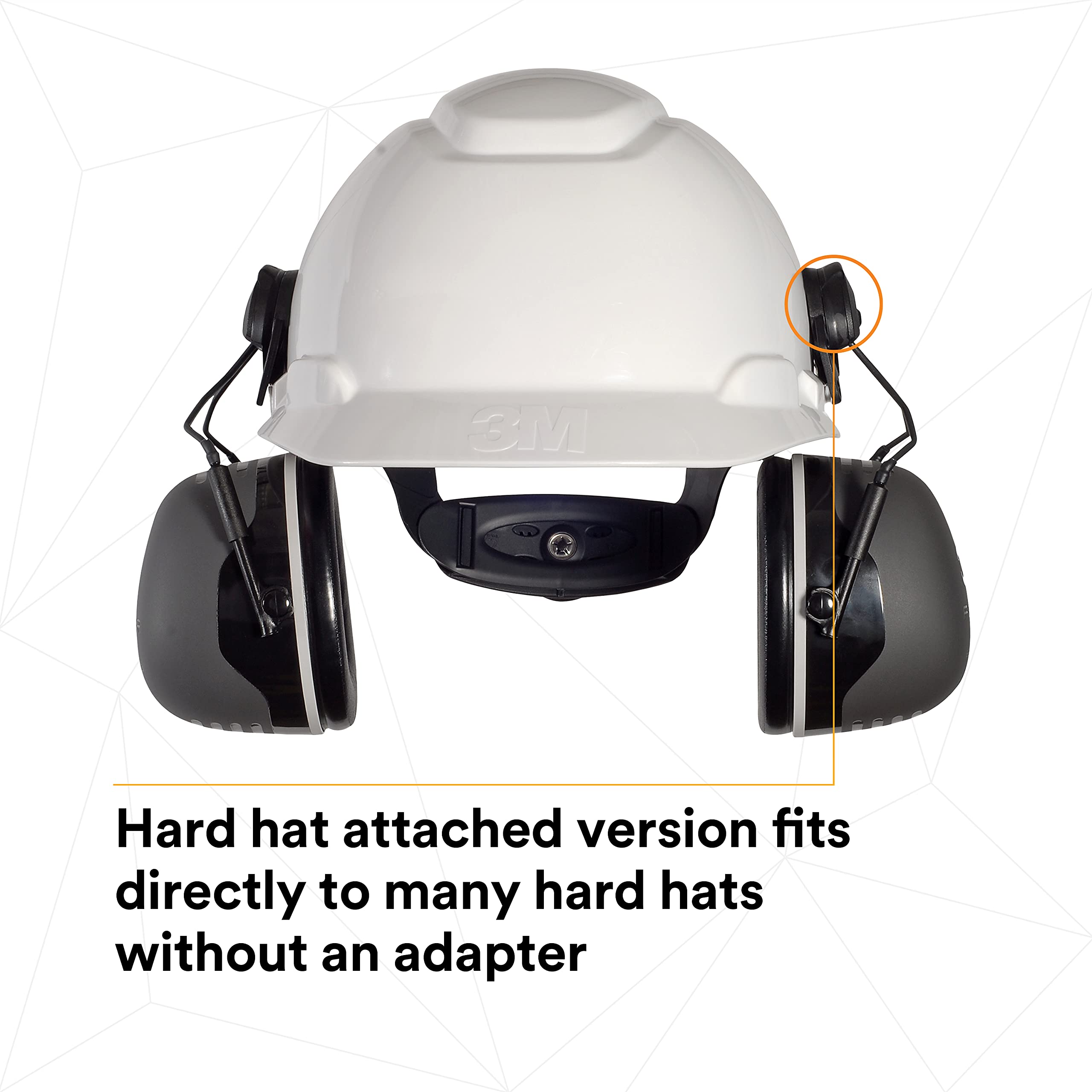 3M PELTOR X5 Series Ear Muffs - NRR 21 dB Noise Reduction Hearing Protection for Construction, Manufacturing & Automotive Workers | Safety Gear for Loud Work Environments