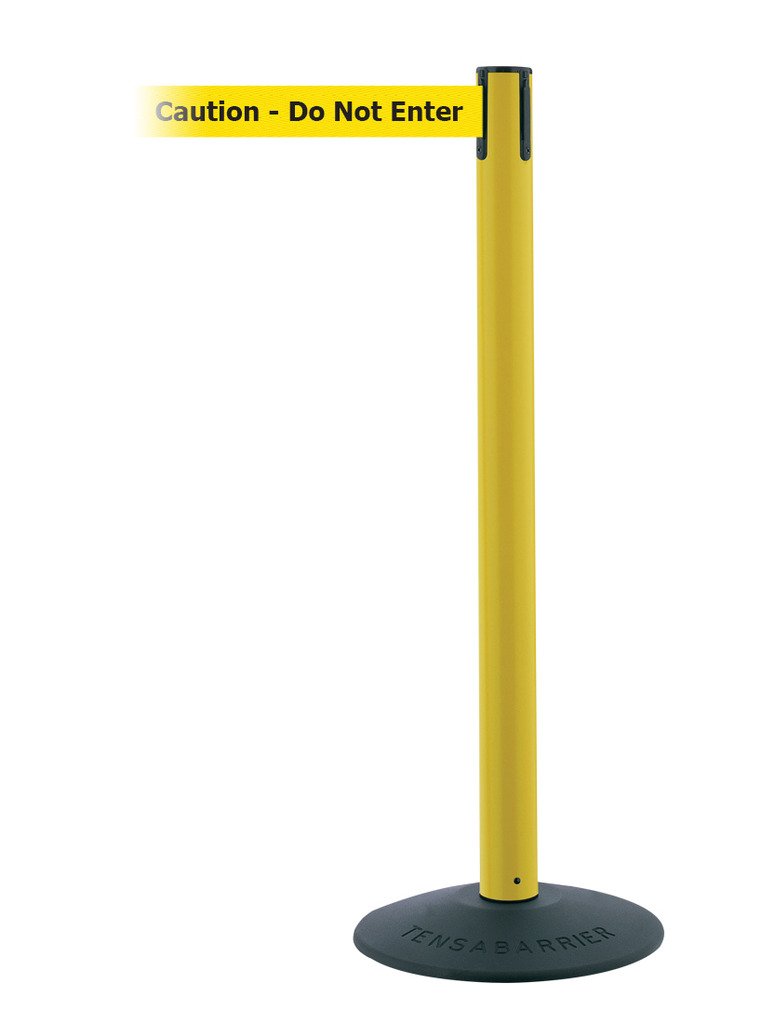 Retractable Barrier Post - Adjustable Safety Bollard for Crowd Control & Parking - Ideal for Events, Warehouses, and Driveways