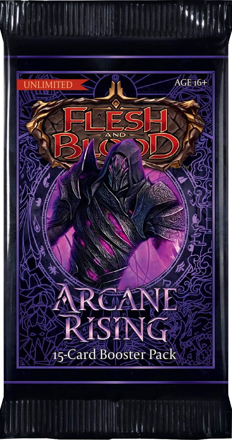 Flesh & Blood Arcane Rising Unlimited Booster Display - 24 Booster Packs | TCG Trading Card Game for Collectors & Players | Perfect for Tournaments & Game Nights