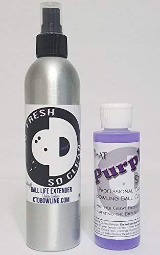 So Fresh & So Clean Bowling Ball Life Extender & Purple Stuff Cleaner - Pro Bowling Ball Maintenance Kit for Enhanced Performance & Longevity | Perfect for League Play & Tournament Preparation