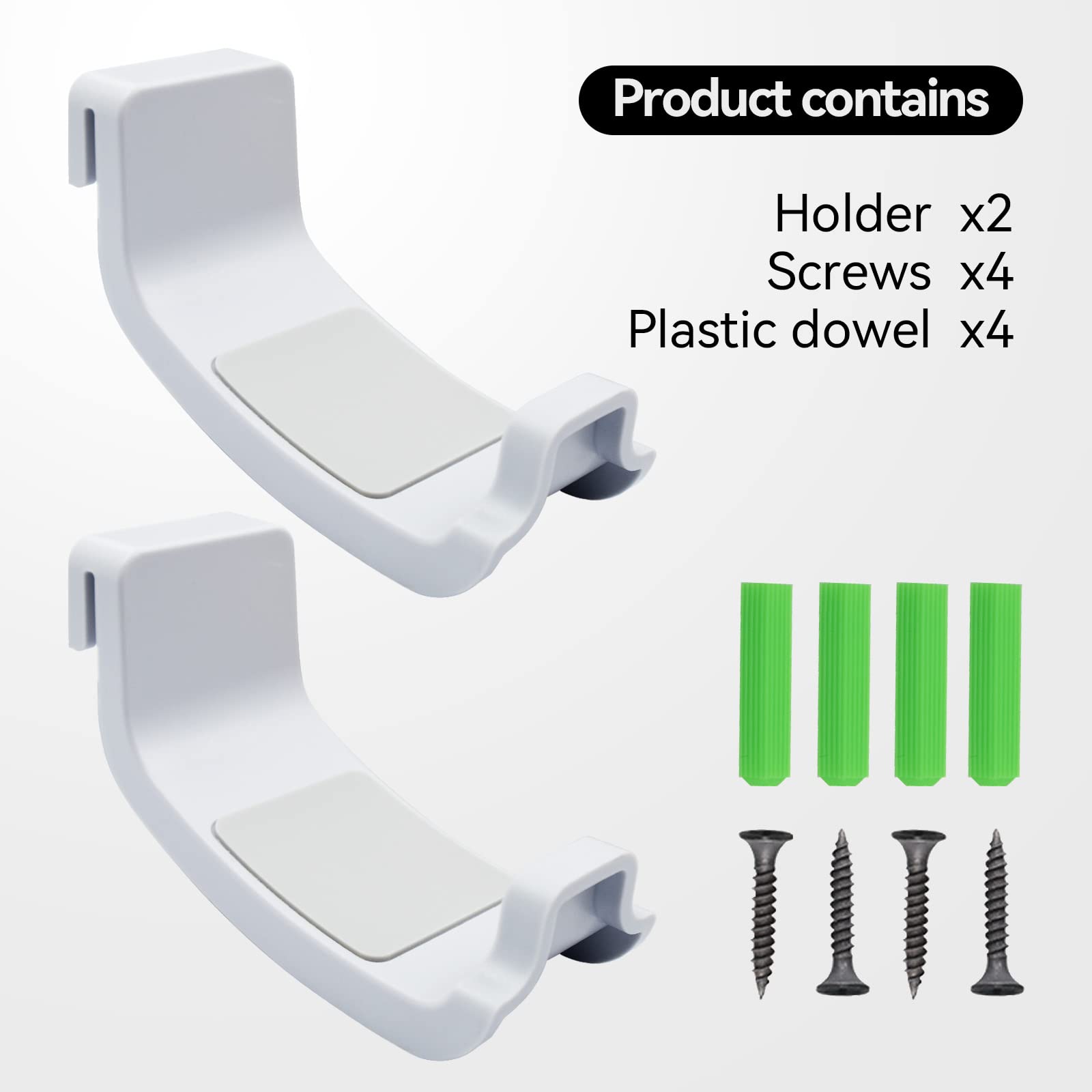 2-Pack PS5 Headset Holder & Controller Stand Set - VR & Headphone Mount Accessories for PlayStation 5 - Perfect for Gaming Setup & Organized Storage