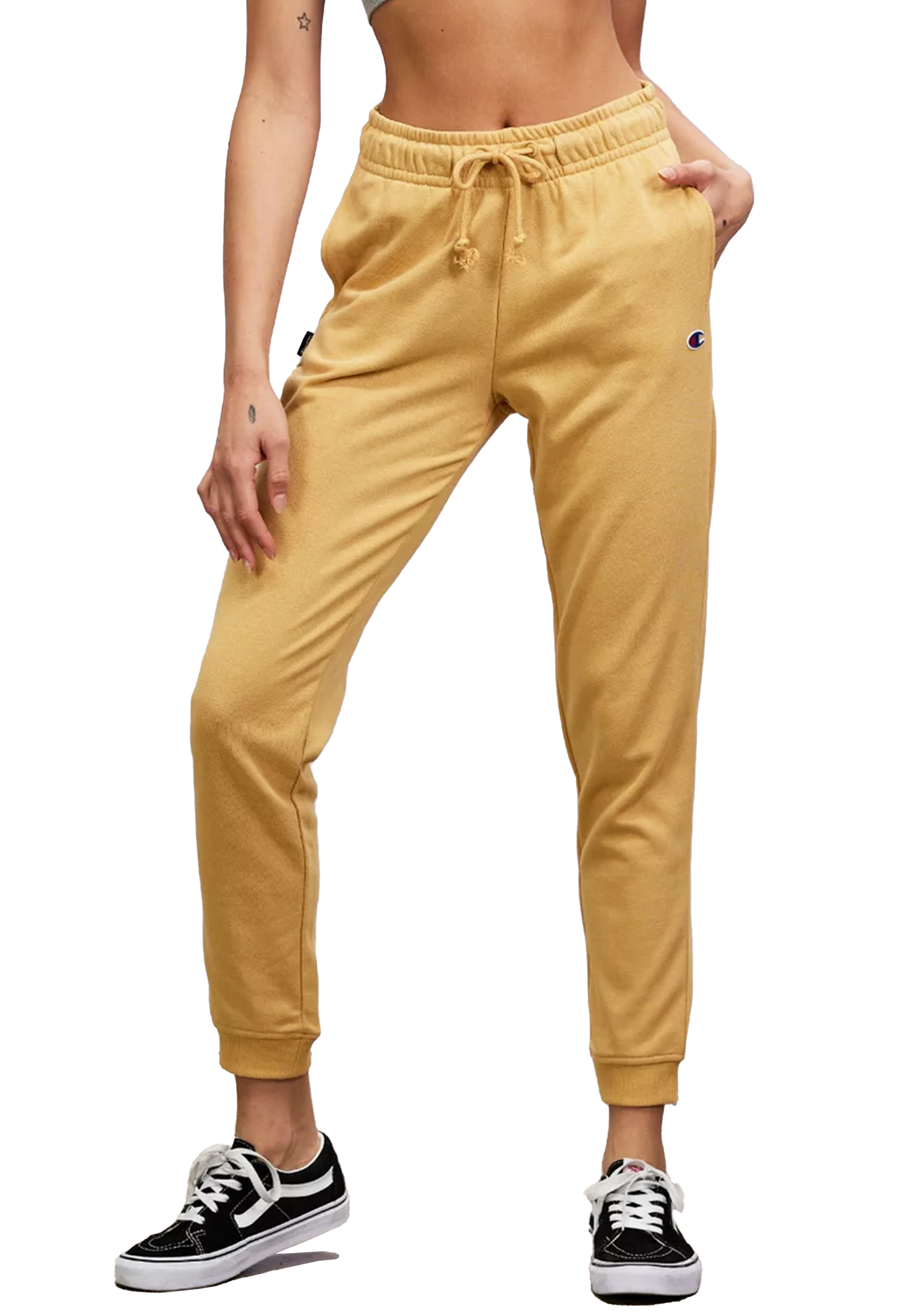 Champion Women's French Terry Script Sweatpants - Soft & Comfortable Lounge Pants for Casual Wear, Yoga & Home Relaxation | CT6WN GQQ