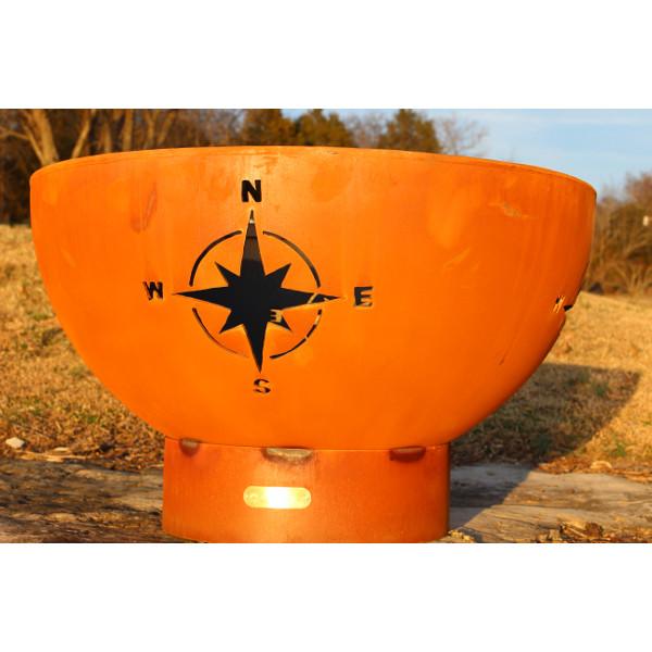 Portable Outdoor Navigator Fire Pit - Stainless Steel Camping Fire Bowl for Backyard, Patio & Beach - Perfect for Bonfires, S'mores & Outdoor Gatherings
