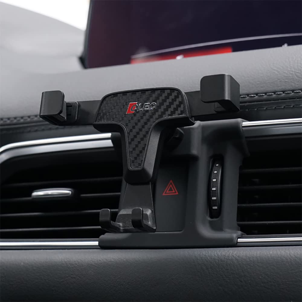 BEERTE Adjustable Air Vent Phone Mount for Mazda CX-5 2017-2025 | Universal Car Dashboard Cell Phone Holder | Carbon Fiber Gravity Phone Stand for All Smartphones (4-7 inches) | Perfect for GPS Navigation & Hands-Free Driving