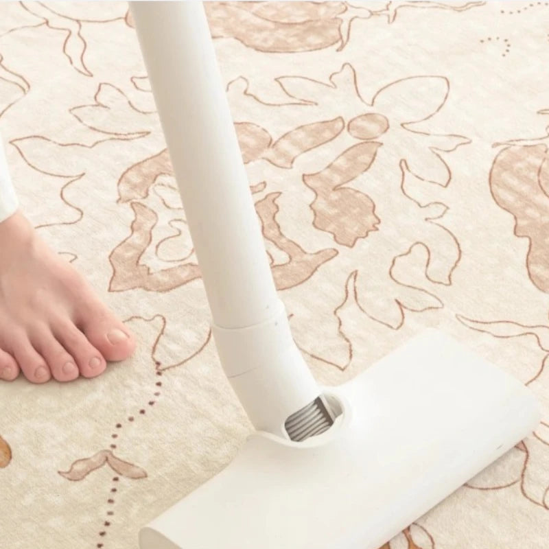 Briella Antibacterial Velvet All-Season Persian Waterproof Area Rug - Soft Non-Slip Living Room Carpet for Bedroom, Nursery & Home Decor
