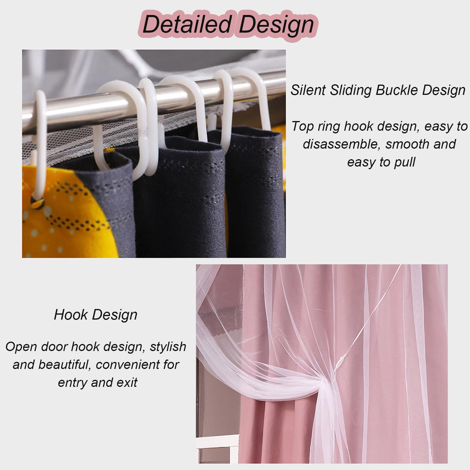 Bunk Bed Canopy with Frame - Breathable Loft Bed Tent Curtains 190x90x110cm for Top Bunk - Dorm Room Privacy Curtain for Girls & College Students - Perfect for Bedroom Decor & Sleep Privacy
