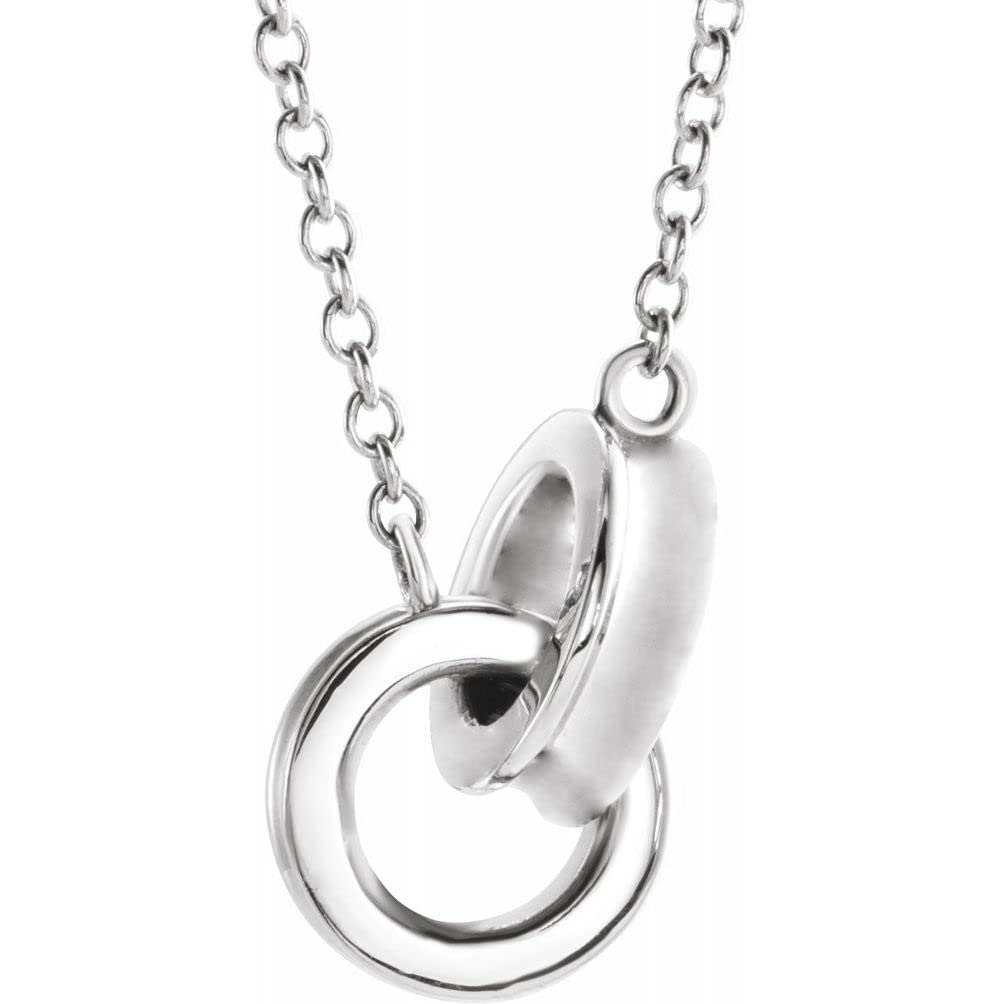 Bonyak Sterling Silver Interlocking Circle 16