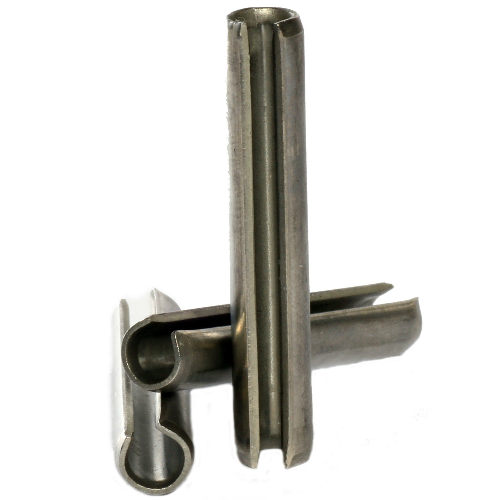 5mm M5 x 20 Stainless Steel Slotted Spring Tension Pins - DIN 1481 Standard (100 Pack) - Ideal for Machinery, Automotive, and DIY Fastening Projects