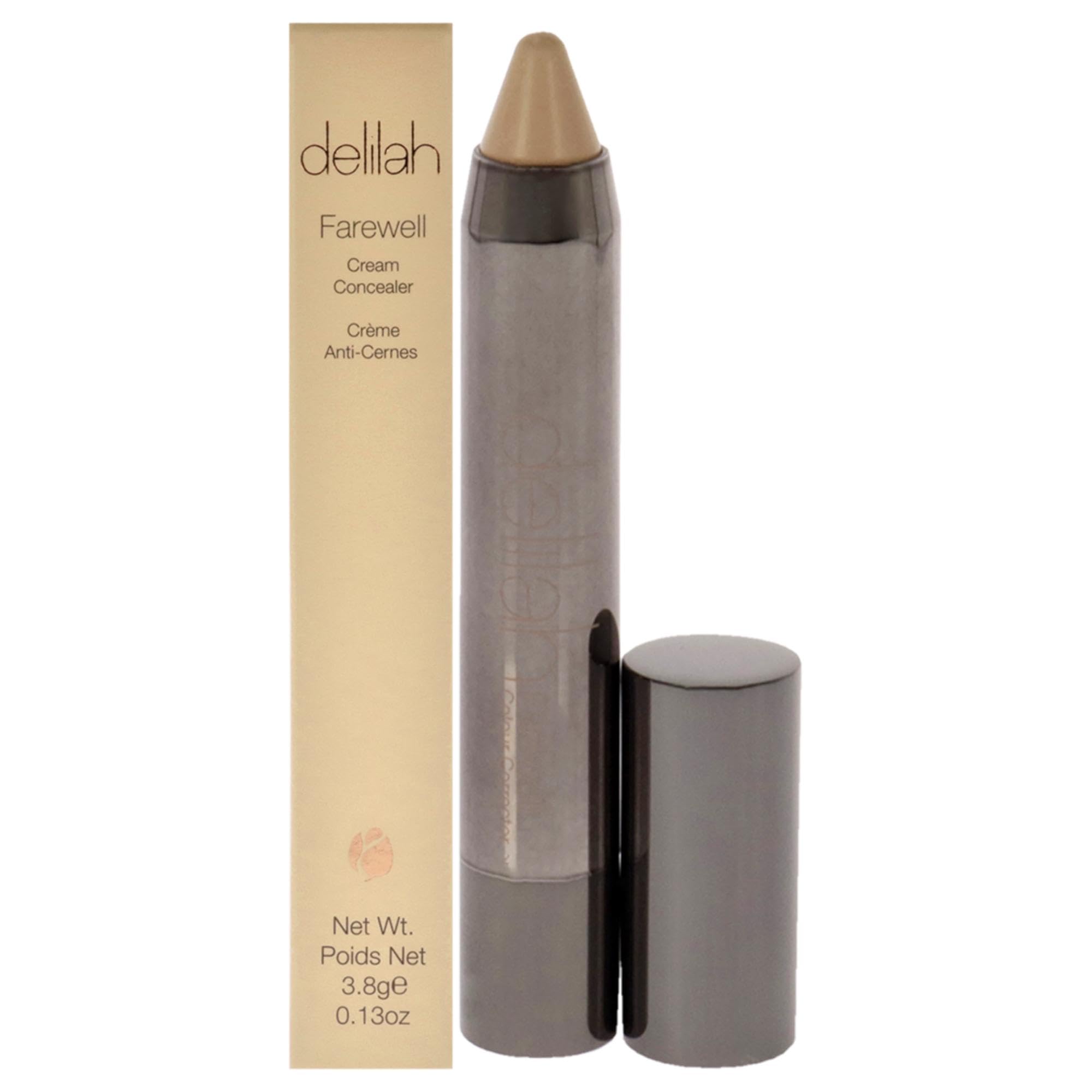 Delilah Farewell Cream Concealer - Full Coverage, Long-Lasting, 0.13 oz - Perfect for Dark Circles, Blemishes & Under Eye Concealing - Ideal for Everyday Makeup & Professional Use