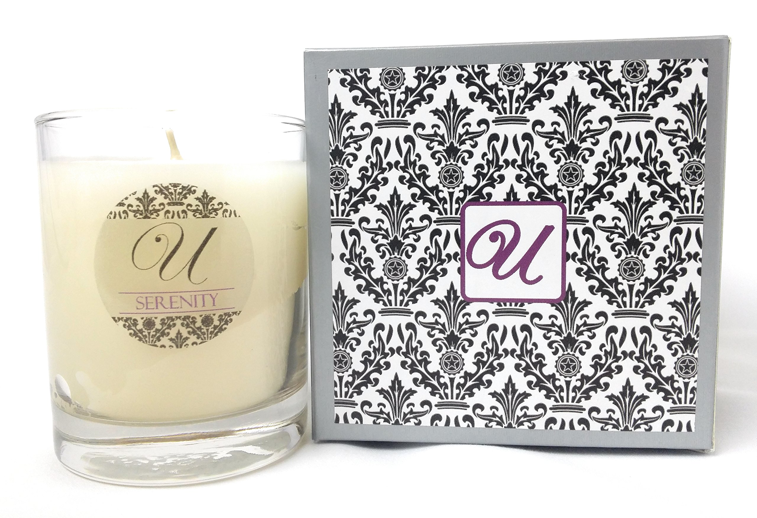 Serenity Scented Candle in 8 oz Glass Jar with Hidden Jewelry Inside (Valued $10-$10,000) - Ring Size 9 - Perfect for Gifts, Home Decor & Relaxation