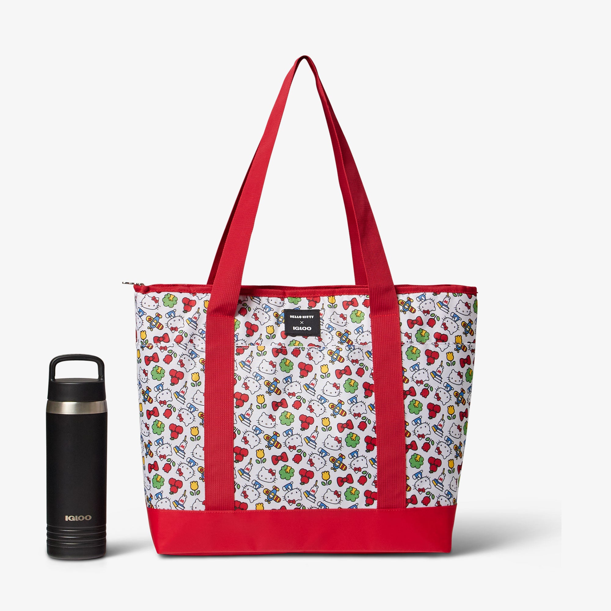 Hello Kitty® Insulated Tote Cooler Bag with Dual Compartments - Perfect for Picnics, Beach Trips & Lunch Storage