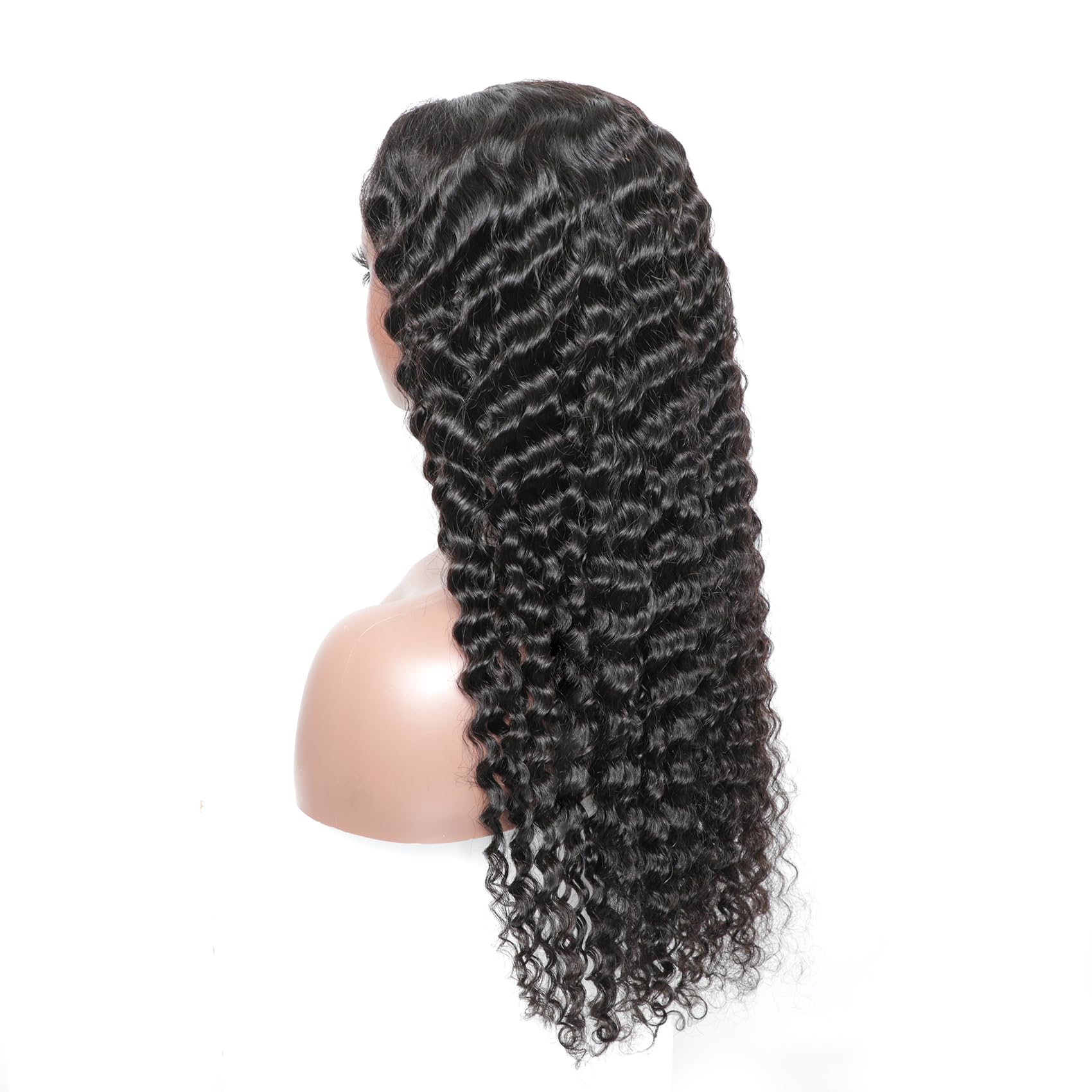 ISEE Glueless Human Hair Wig for Beginners - 28 Inch Deep Wave Pre Plucked HD Lace Closure Wig with Baby Hair | No Glue 4x4 Lace Wig for Black Women | Perfect for Daily Wear, Special Occasions & Protective Styling
