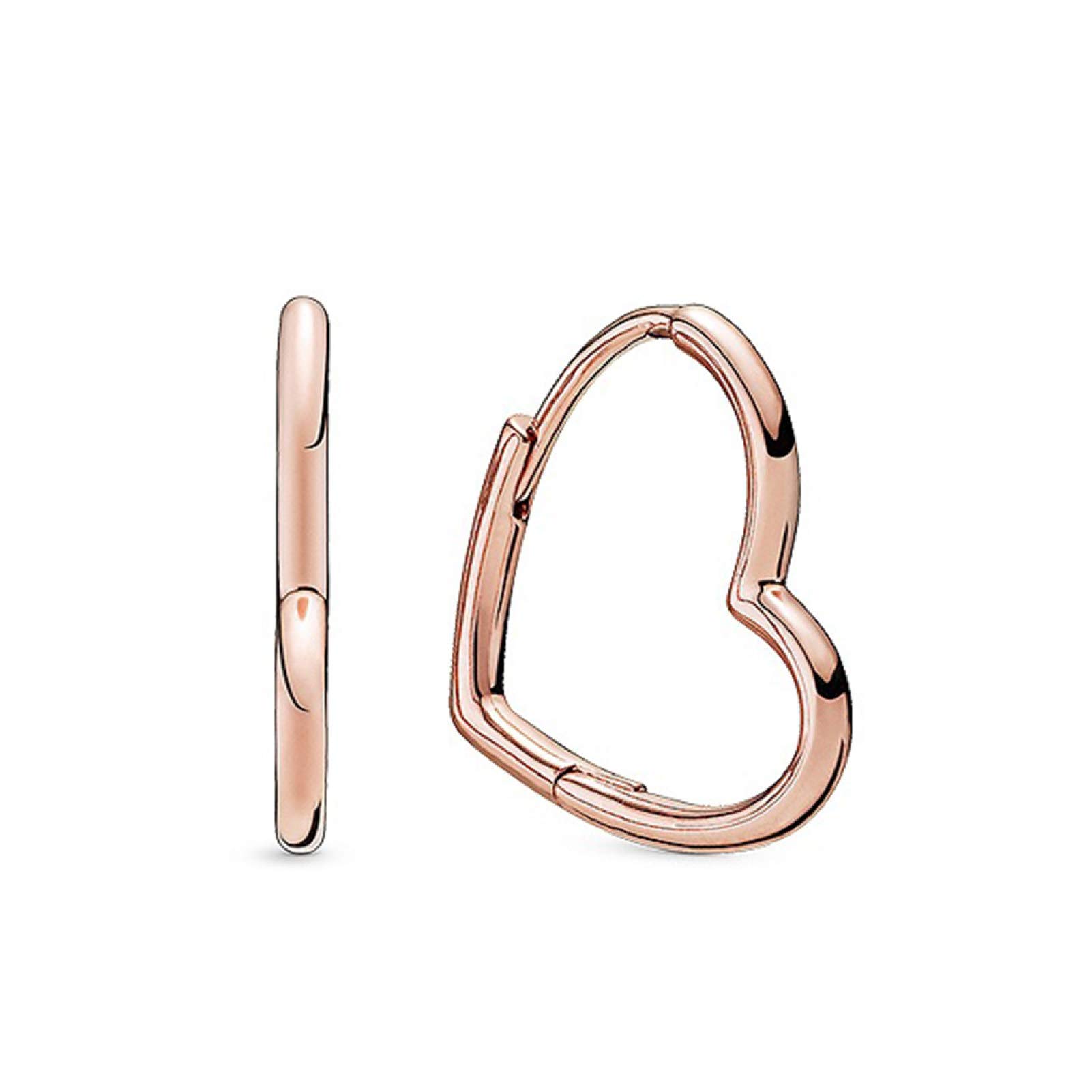 Crystal Pearl Heart Stud Earrings for Women - Elegant Fashion Jewelry Set, Simple Love Heart Metal Earrings for Girls & Women | Perfect for Parties, Banquets, Date Nights & Gift Giving
