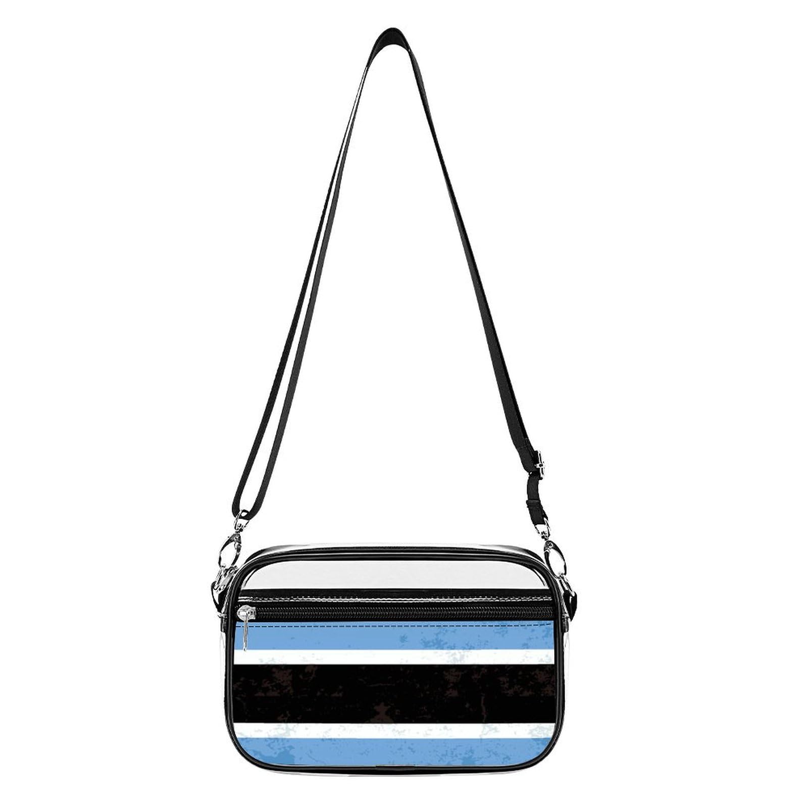 Vintage Botswana Flag Clear Crossbody Bag - Fashionable Shoulder Purse for Women | Perfect for Concerts, Sports Events, Festivals & Stadium Approved | Casual Outings, Travel & Daily Use