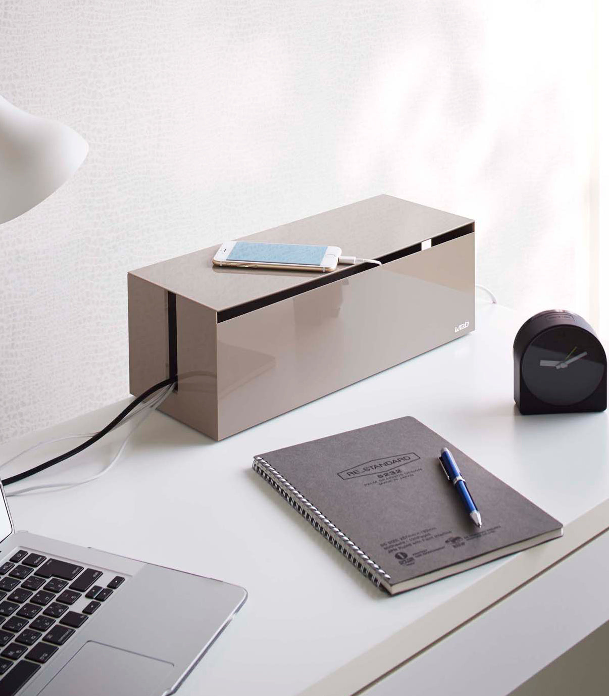 Cable Management Box - Cord Organizer for Desk, Home & Office - Hide Wires & Cables Neatly - Perfect for TV, Computer & Entertainment Centers