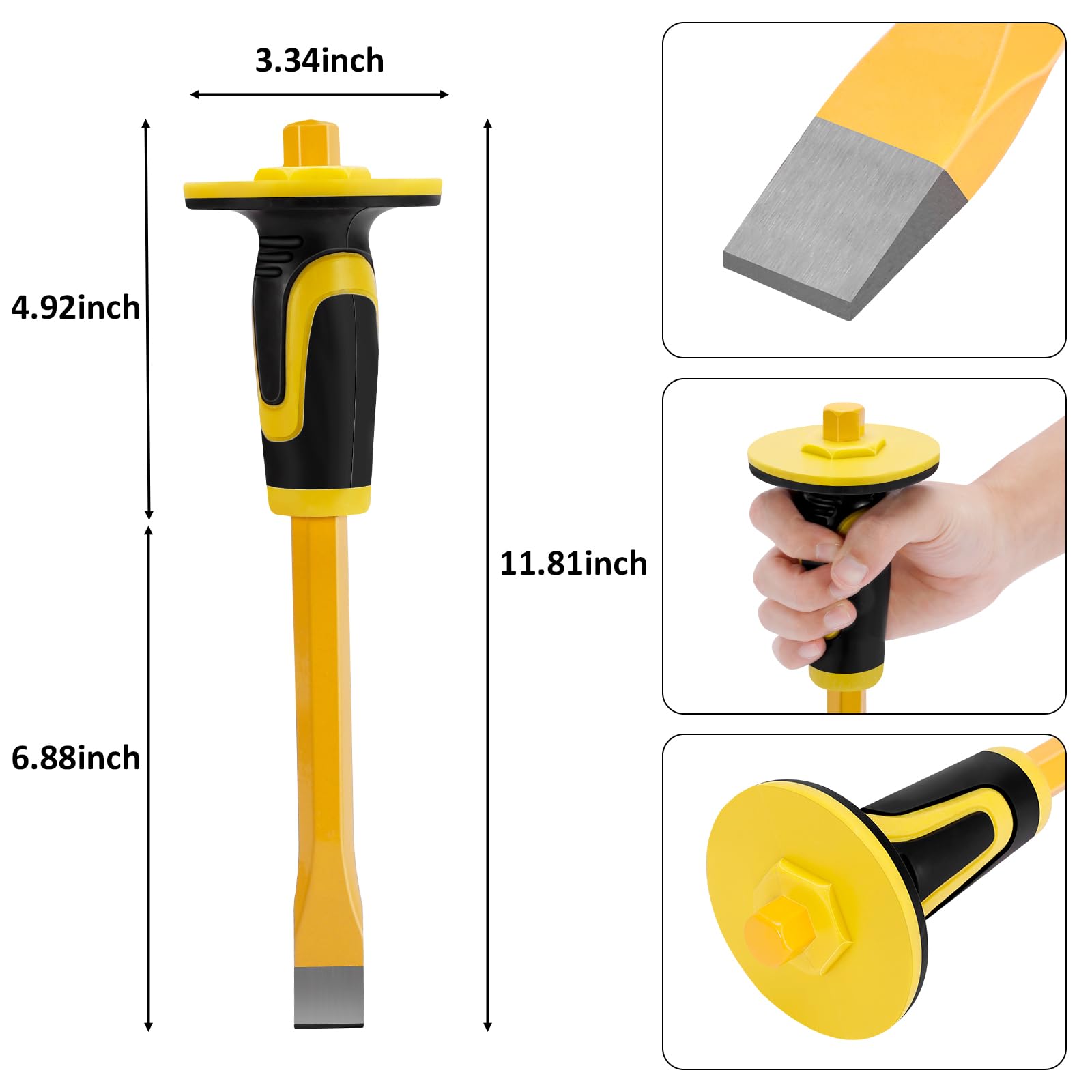 25-Piece Geology Rock Pick Equipment Kit with 28oz Hammer, 12