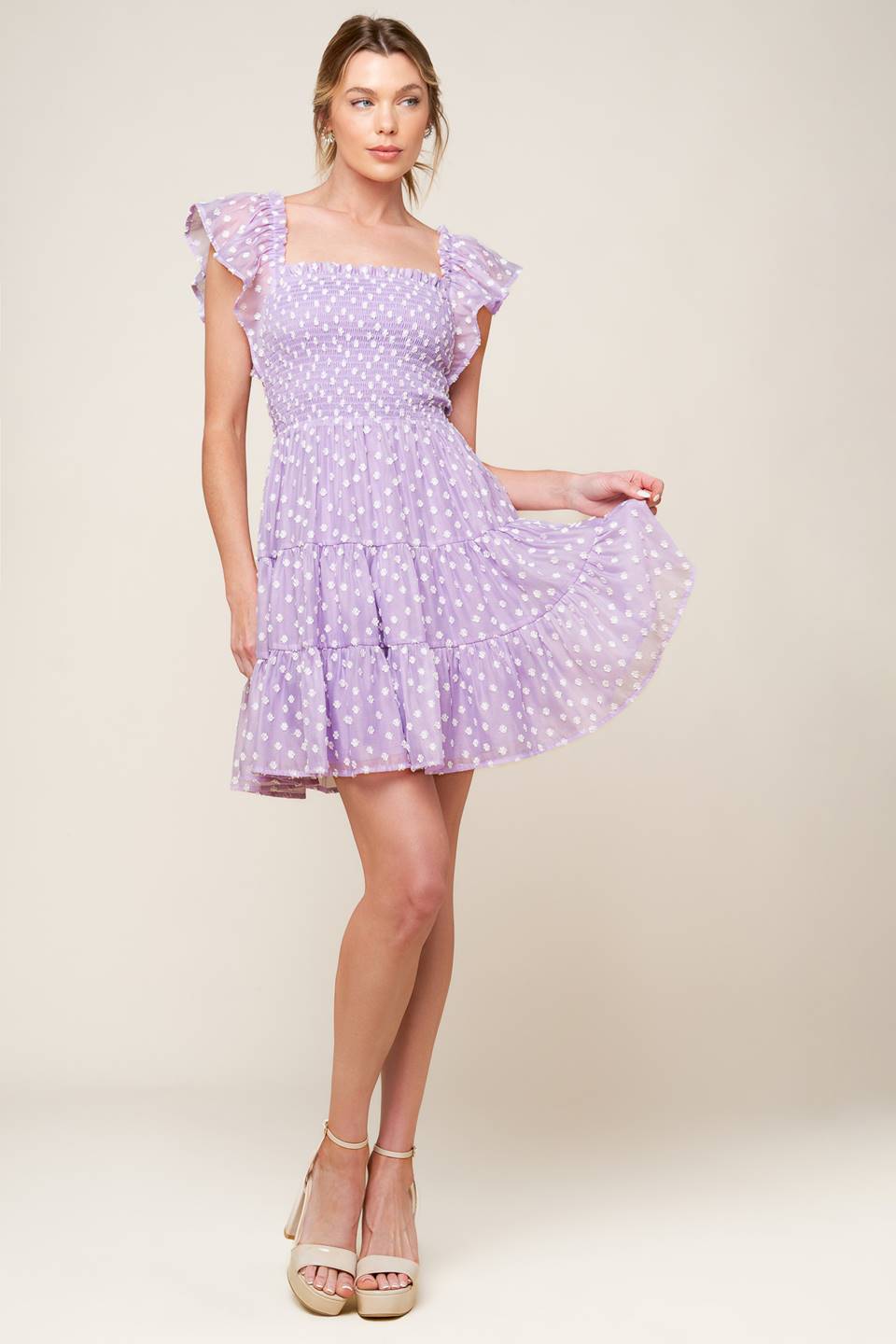 Playfully Posh Lavender Mini Dress for Women - Elegant Party & Cocktail Outfit - Final Sale
