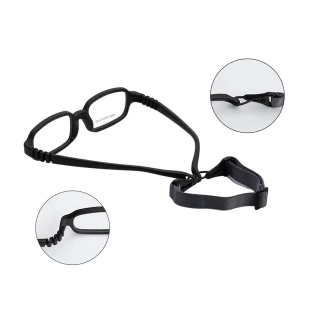 Unbreakable Flexible Kids Glasses with Adjustable Strap for Ages 3-5 Years - 6031 - Perfect for Playtime, Sports & Active Toddlers