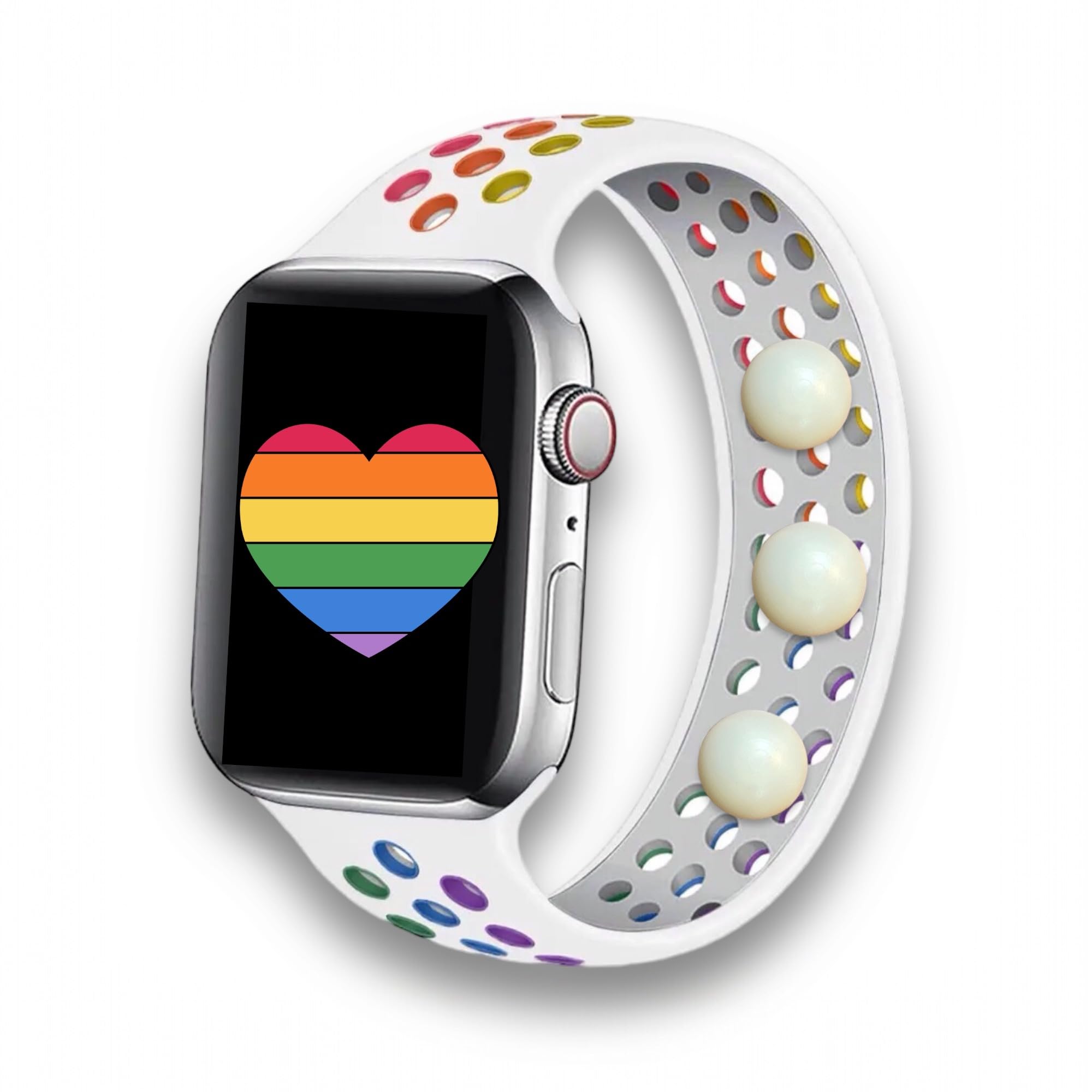 Acupressure Watchband for Apple Watch – Natural Stress & Nausea Relief, Improves Balance & Mood – Waterproof Skin-Friendly Silicone Solo Loop (Size S 42/49) – Perfect for Travel, Workouts & Daily Wellness