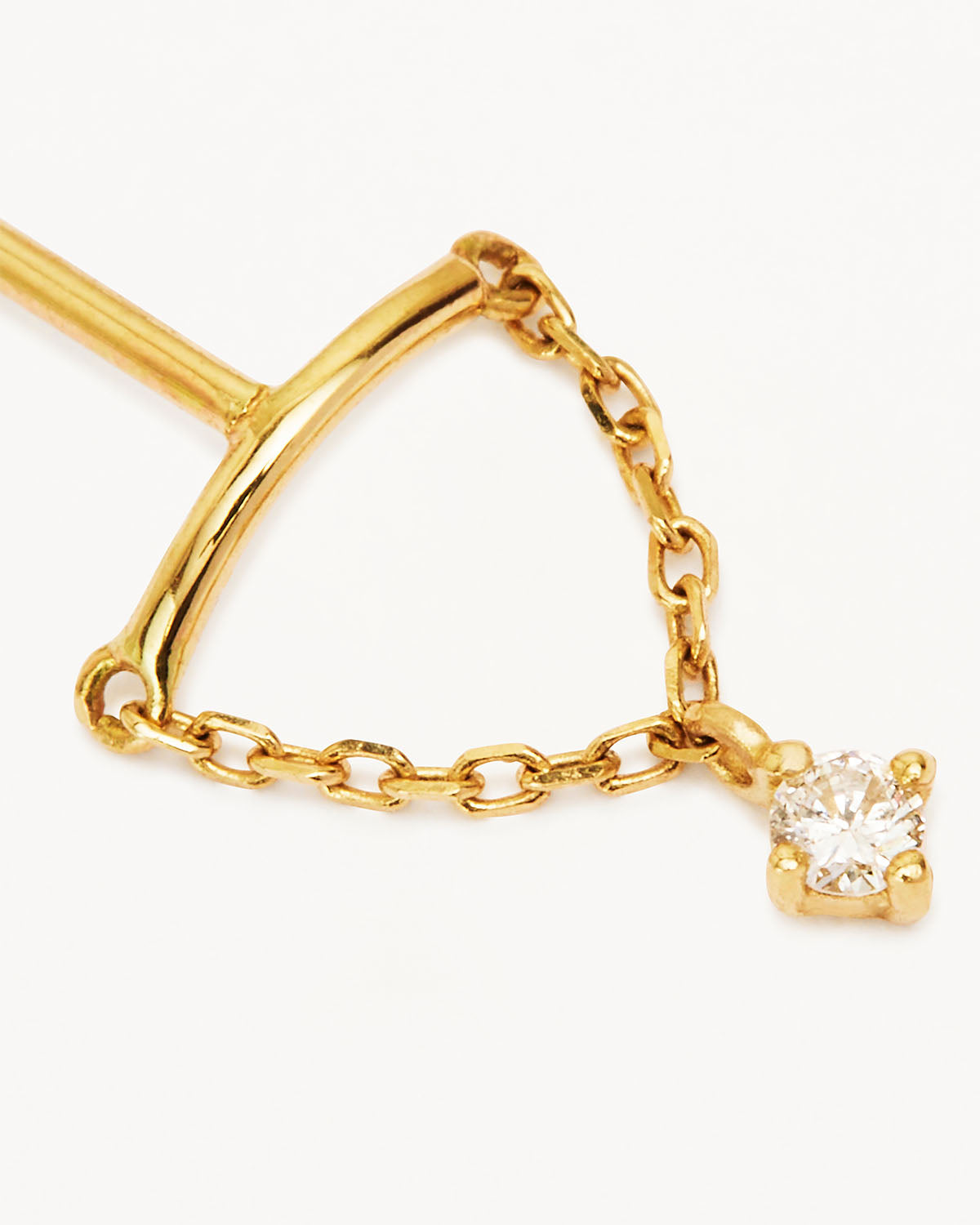 14K Solid Gold Dewdrop Diamond Stud Earrings for Women - Dainty & Elegant Jewelry Gift for Anniversary, Wedding, or Everyday Wear