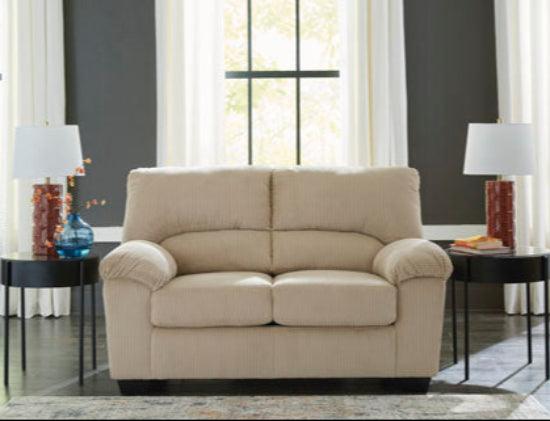 SimpleJoy Sand Loveseat 2420335 - Comfortable 2-Person Outdoor Loveseat for Patio, Garden, or Poolside Relaxation