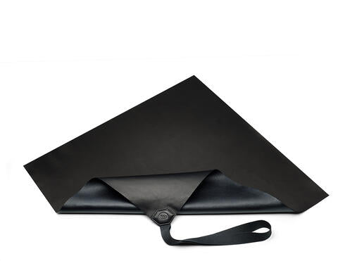Premium Leica Leather Wrapping Cloth - Black | Genuine Leather Camera Lens Cleaning & Protection | Perfect for DSLR, Mirrorless & Vintage Camera Maintenance