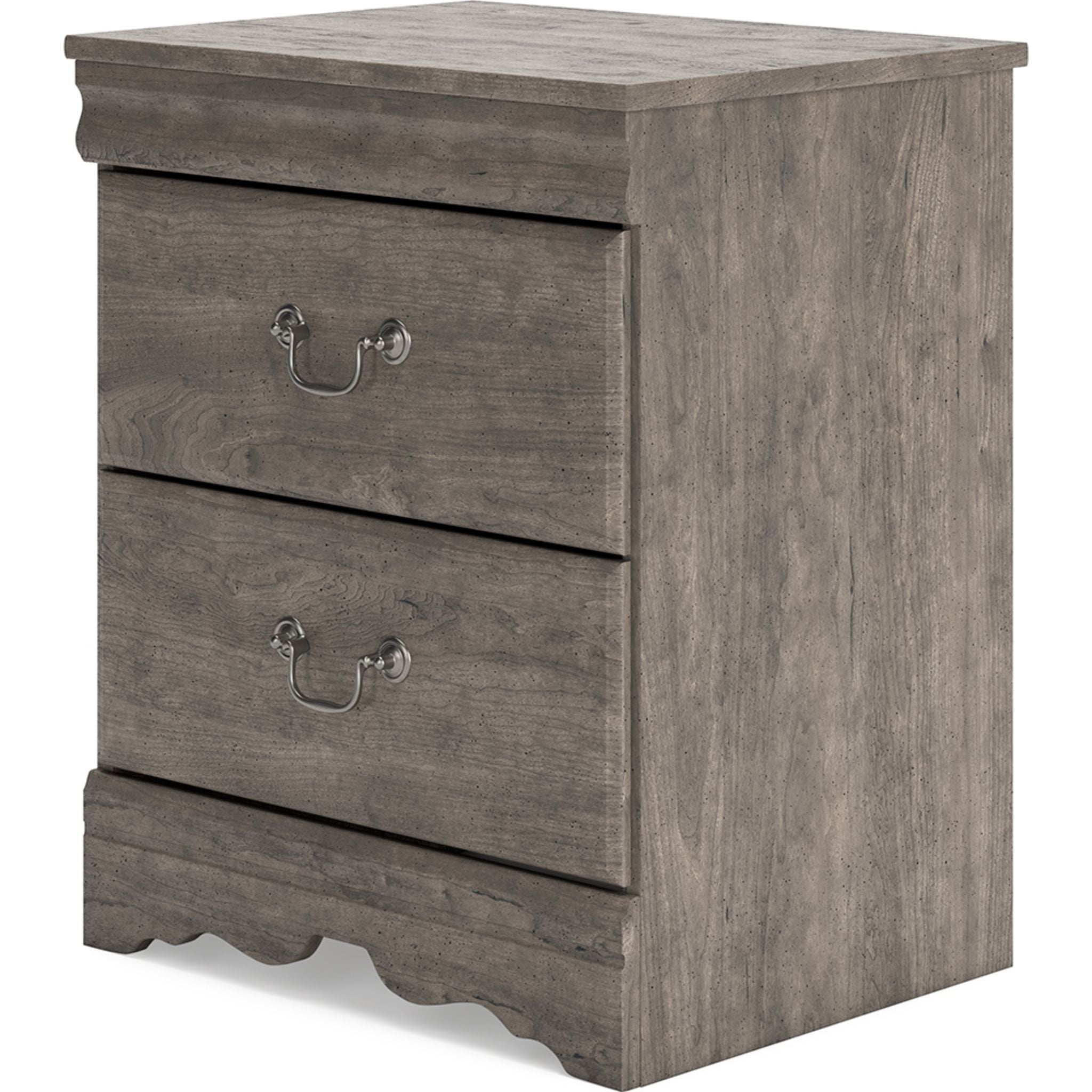 Bayzor Nightstand with Drawer - Modern Gray Bedside Table for Bedroom, Living Room, or Office - Compact Storage Furniture with Sleek Design